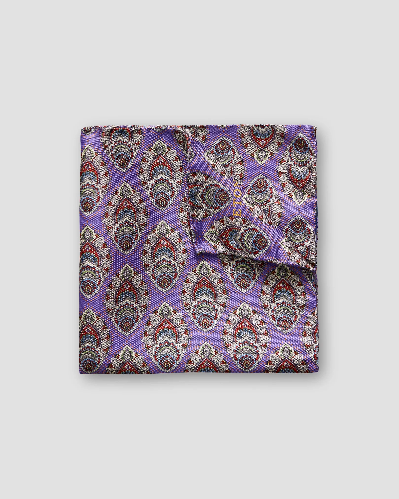 Eton - purple medallions pocket square