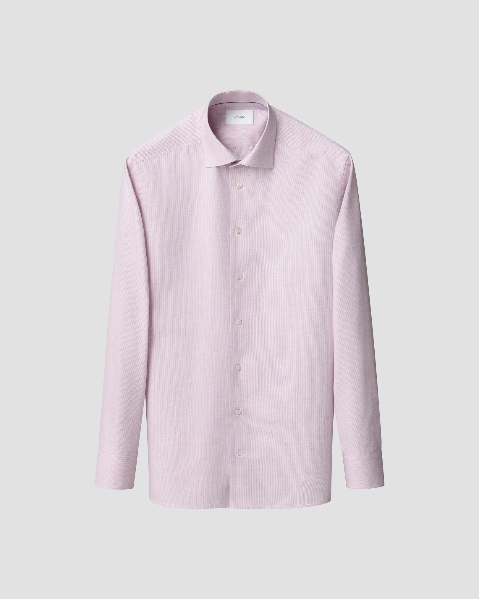 Eton - pink semi solid signature twill shirt 261