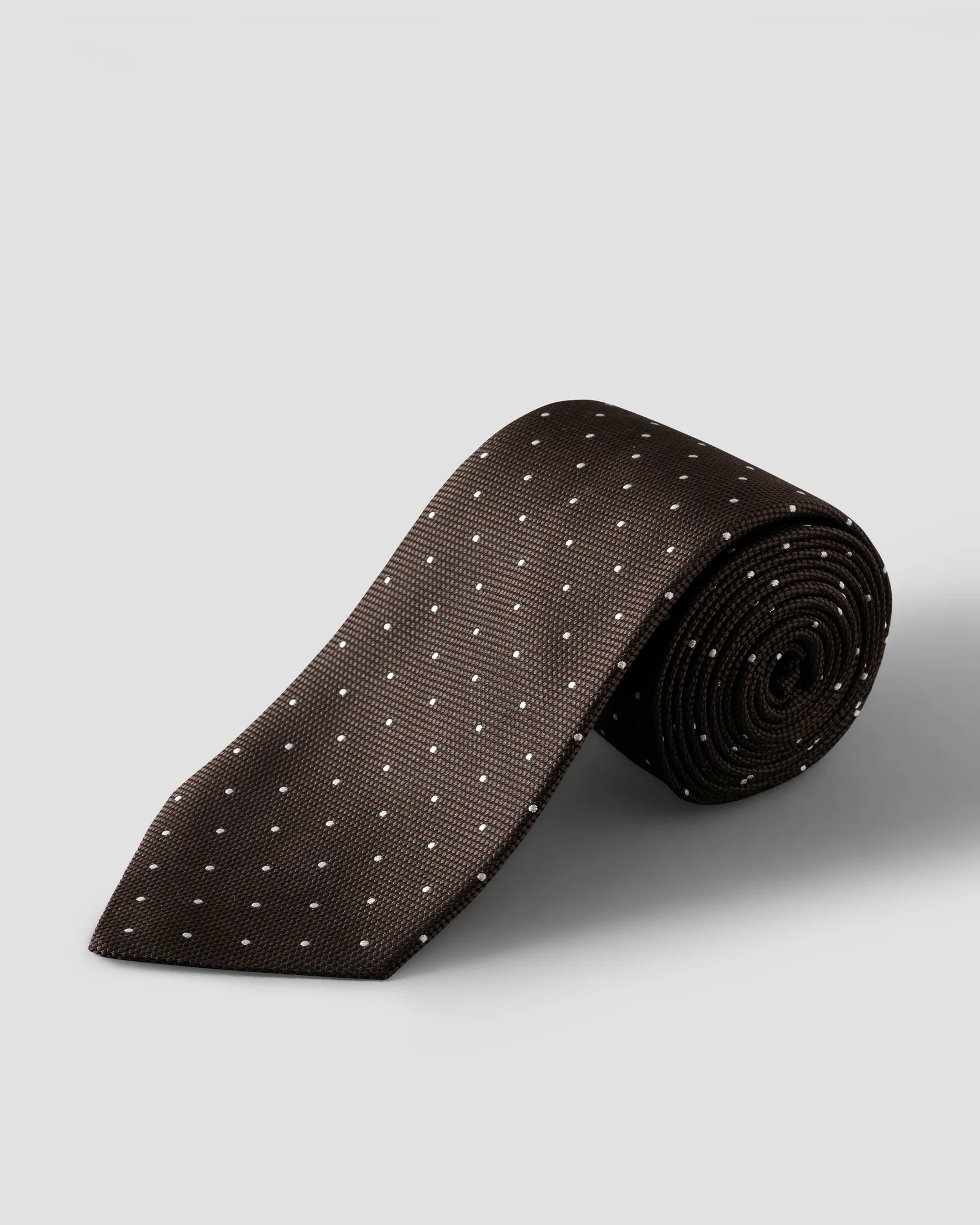 Eton - Polka Dot Woven Silk Tie