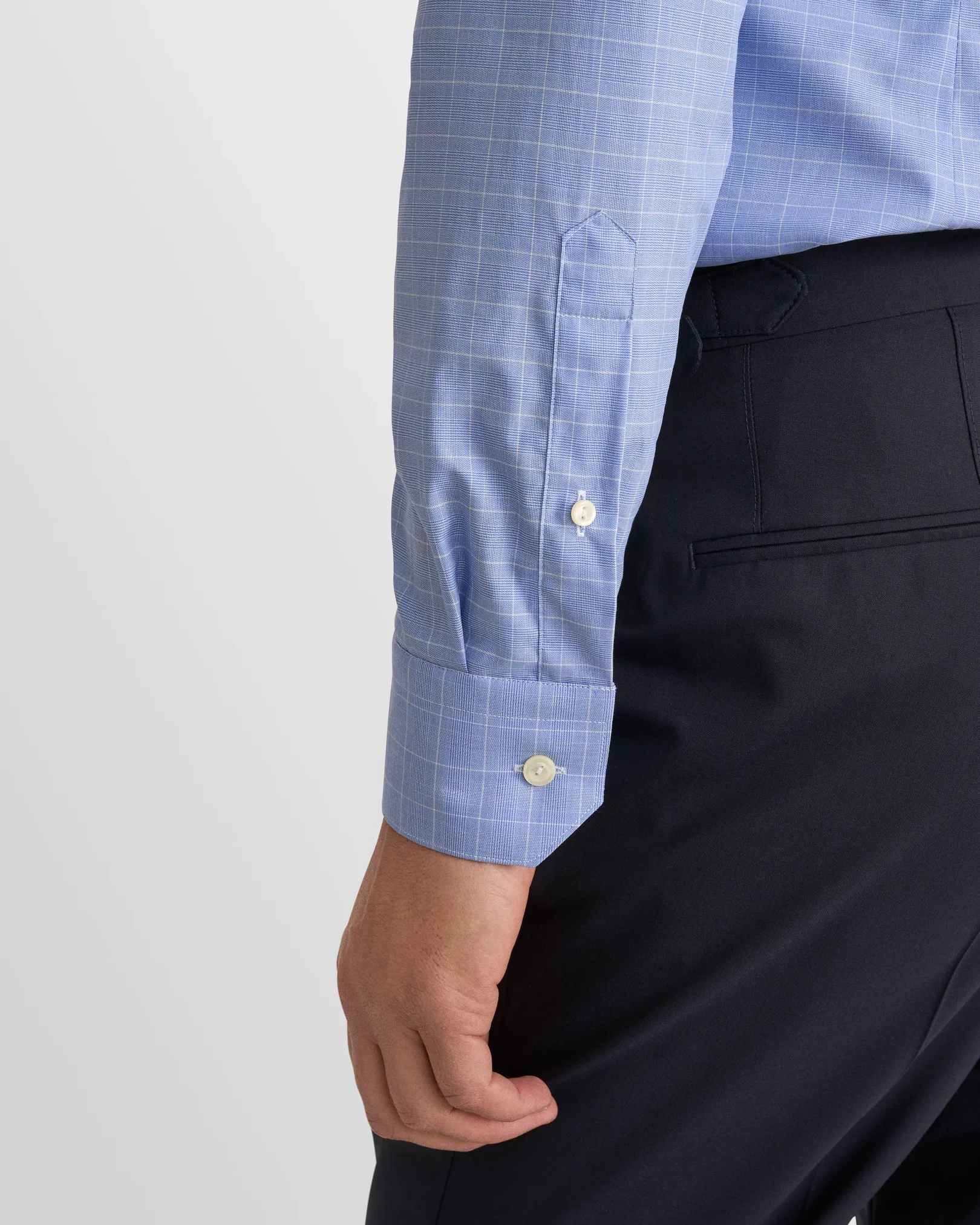 Eton - check twill shirt 260