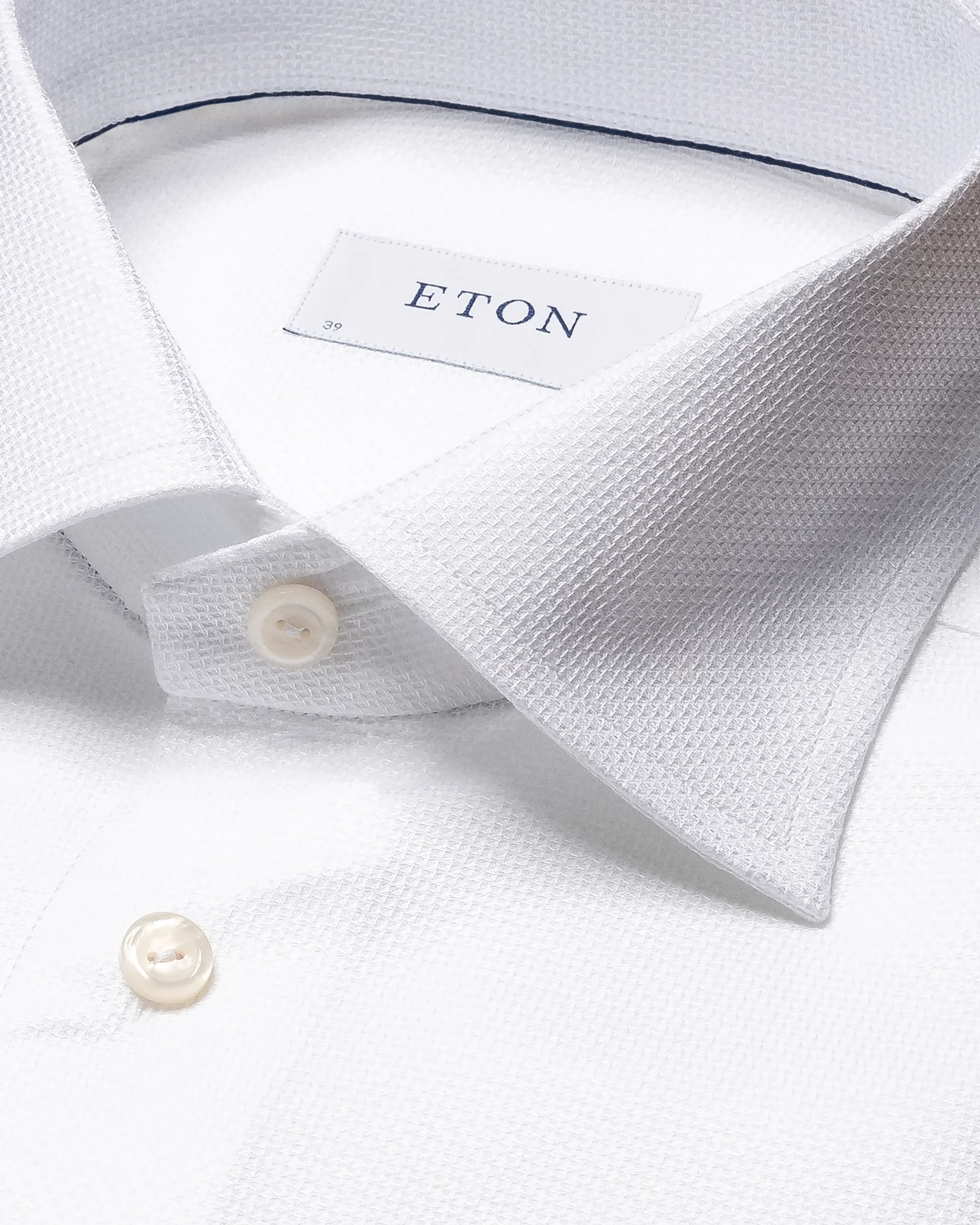 White Cotton & TENCEL™ Lyocell Stretch Shirt