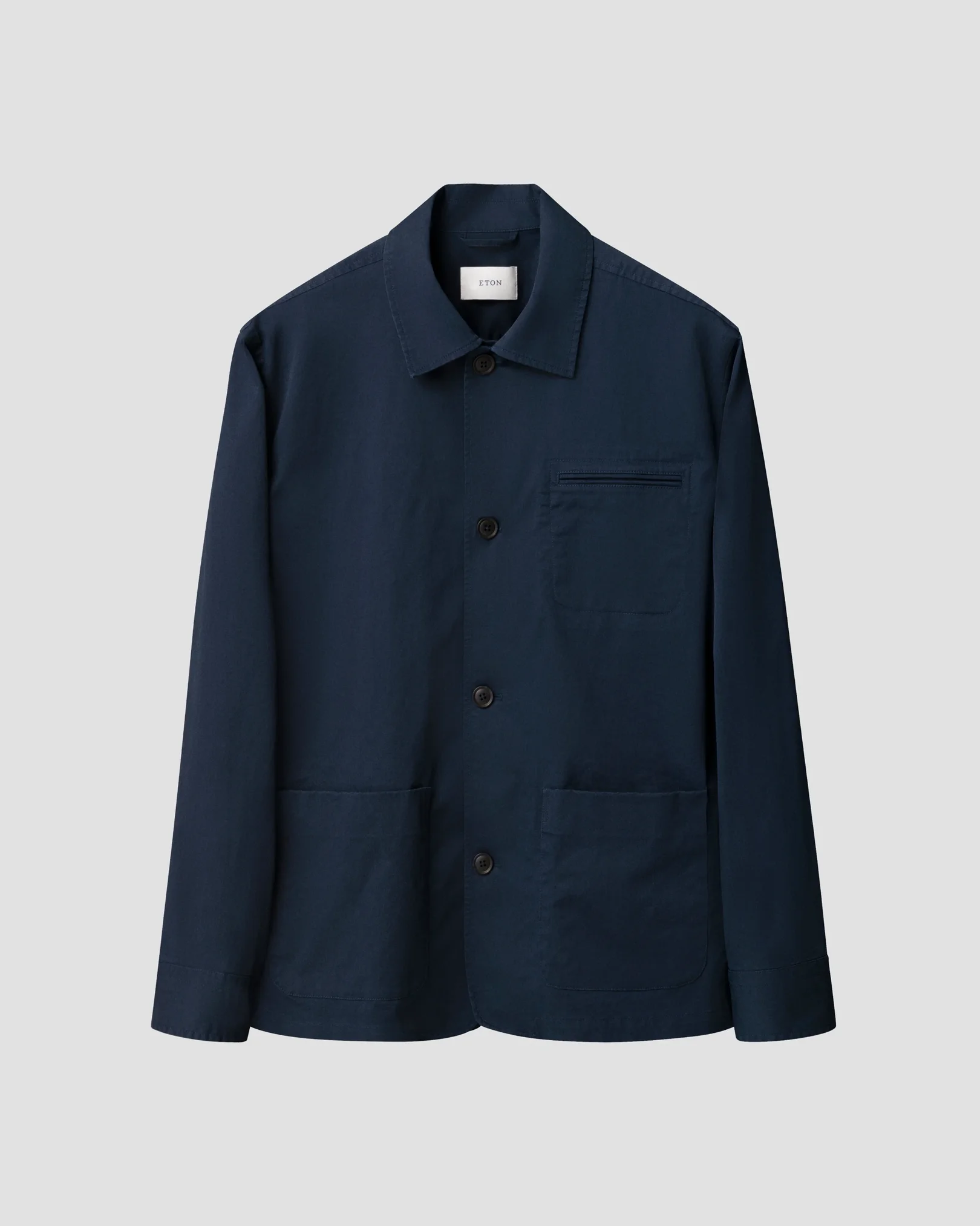 Eton - light cotton chore jacket navy blue light 261