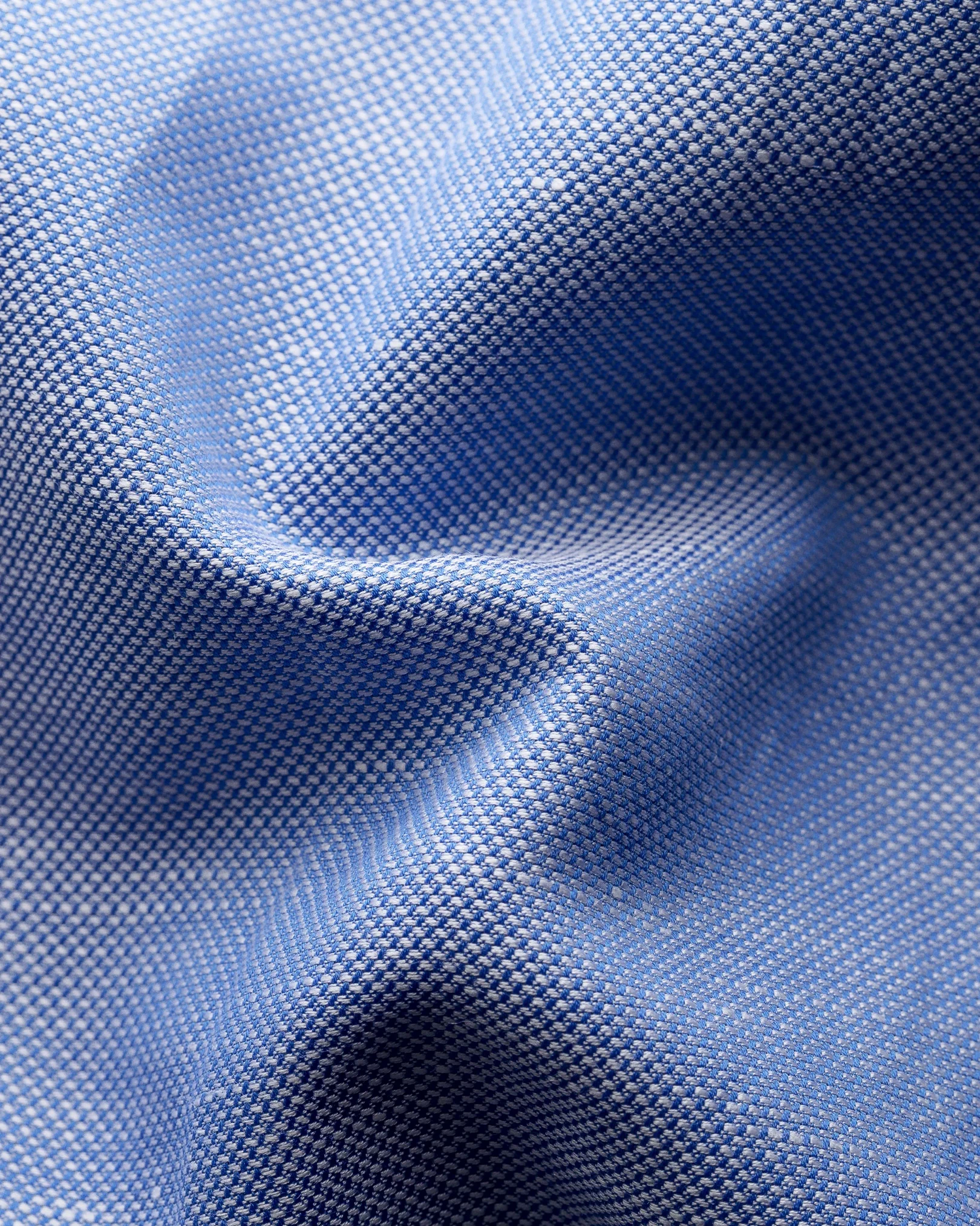 Eton - dark blue twillcottonlinen button under single slim