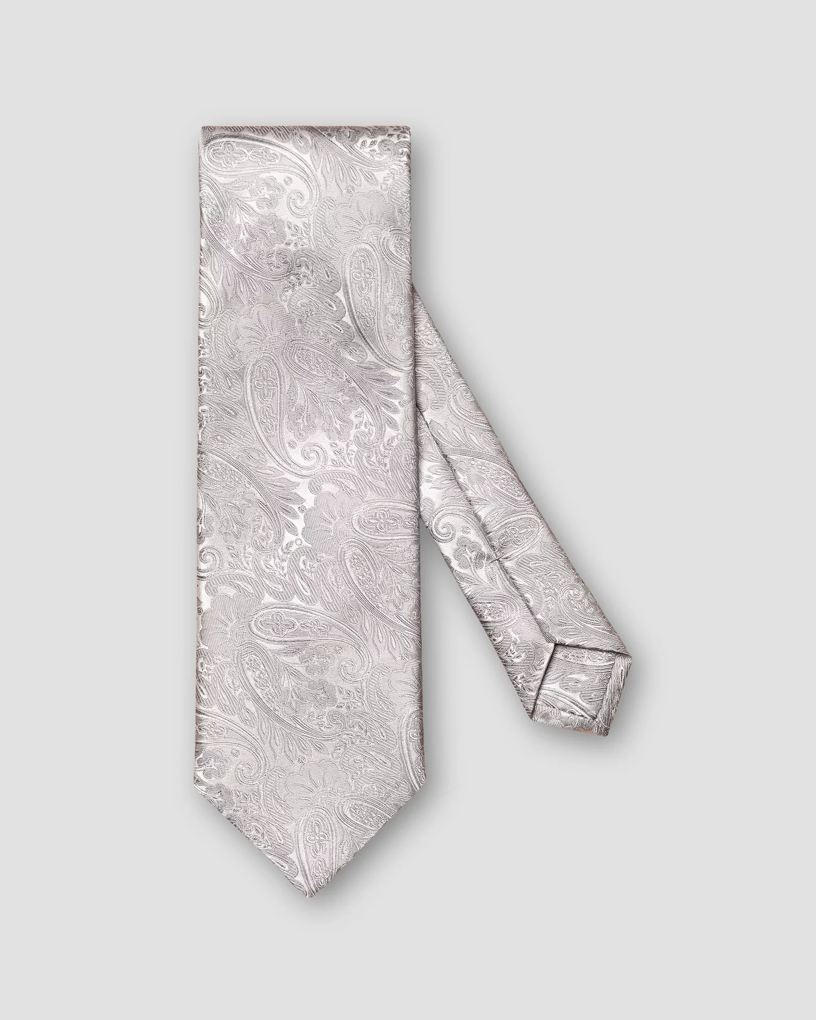 Eton - light grey jacquard tie