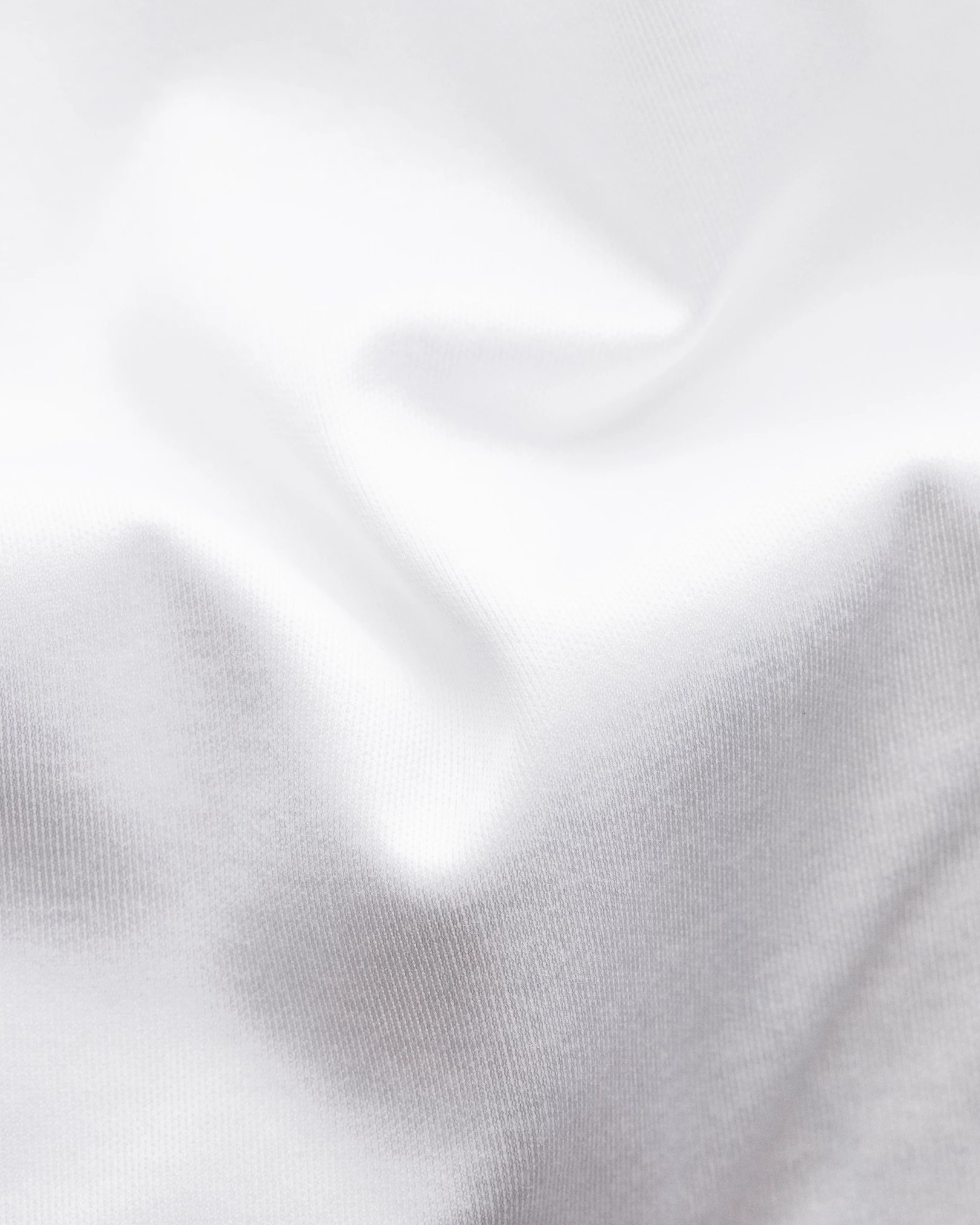 Eton - white jersey knitted collar no cuff jersey long sleeve regular fit jersey