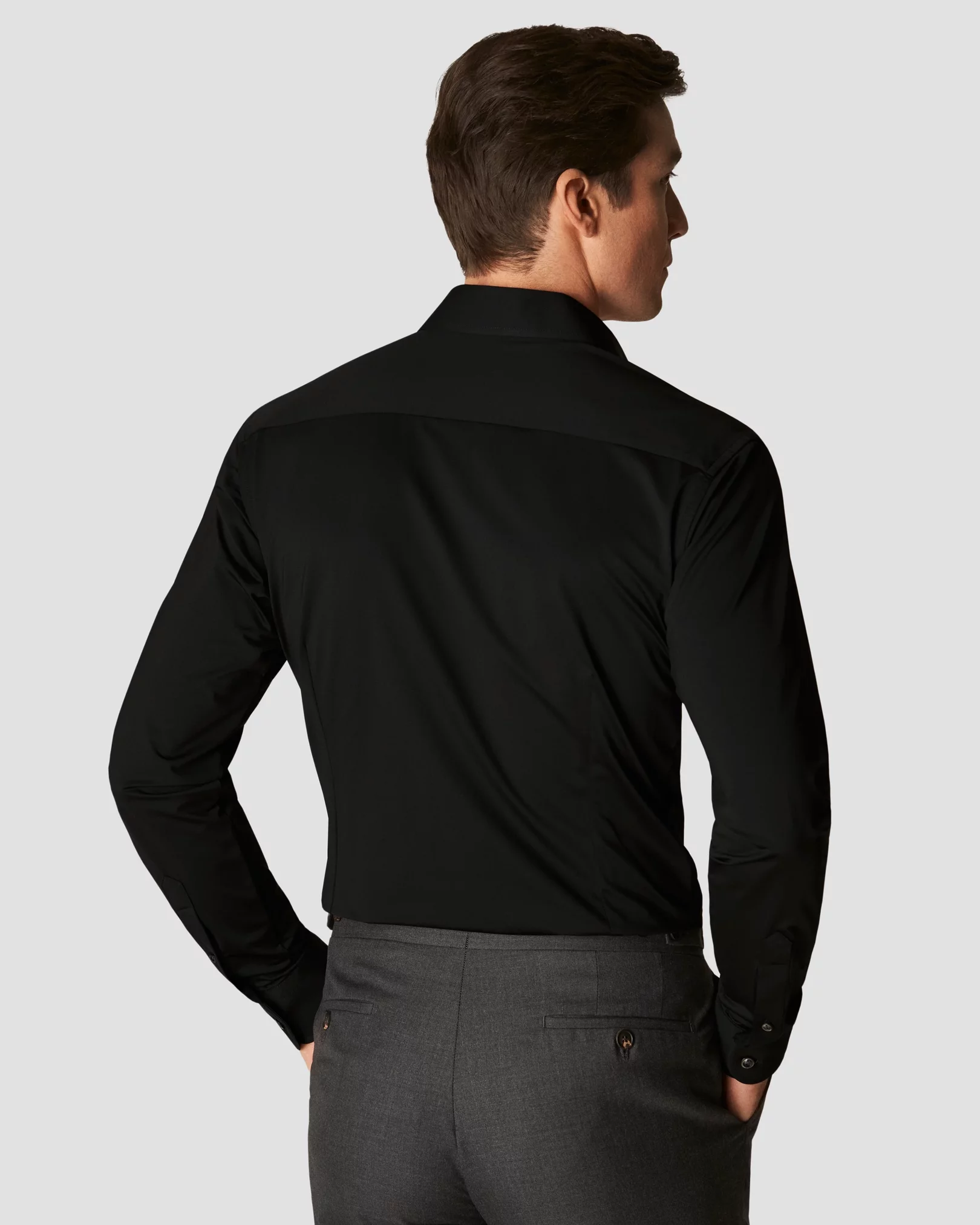 Eton - Black Four-Way Stretch Shirt