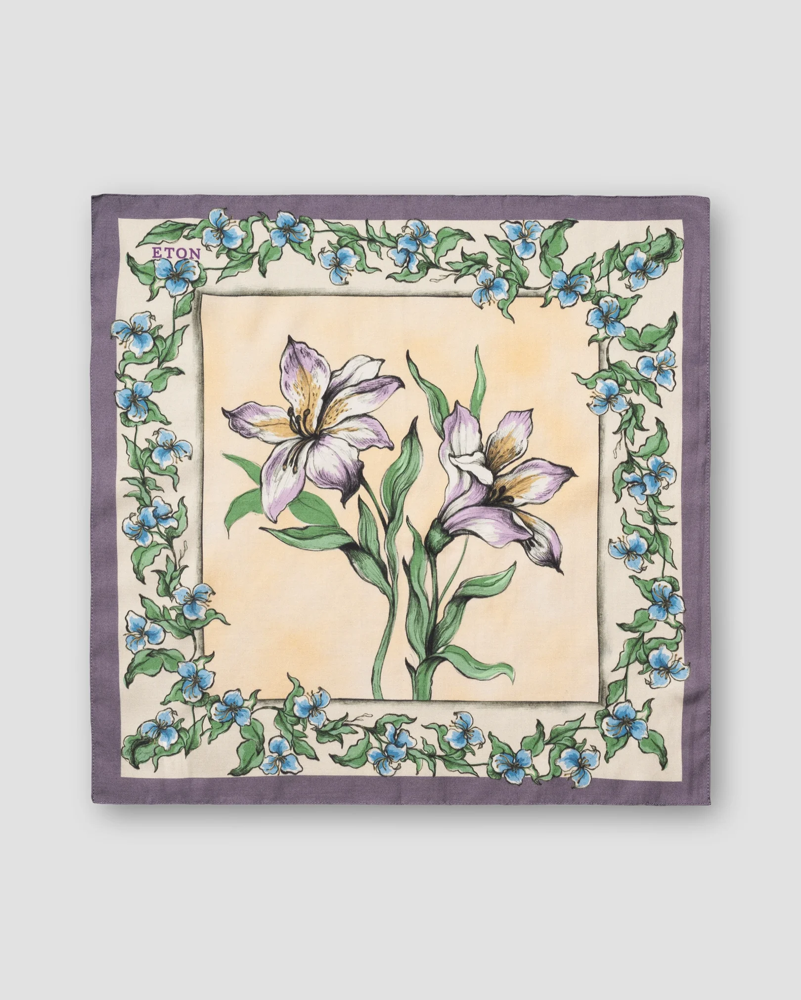 Eton - multi floral cotton silk bandana