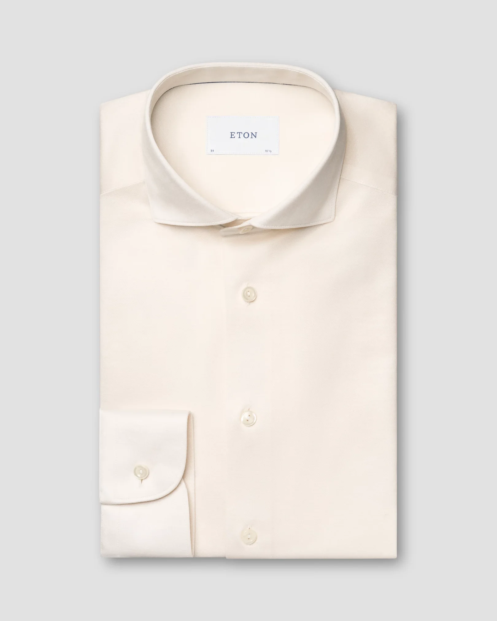 Eton - white filo di scozia oxford shirt