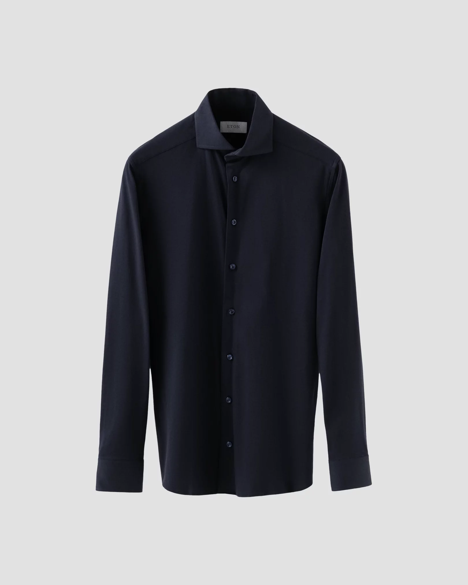 Eton - navy supima cotton strech shirt