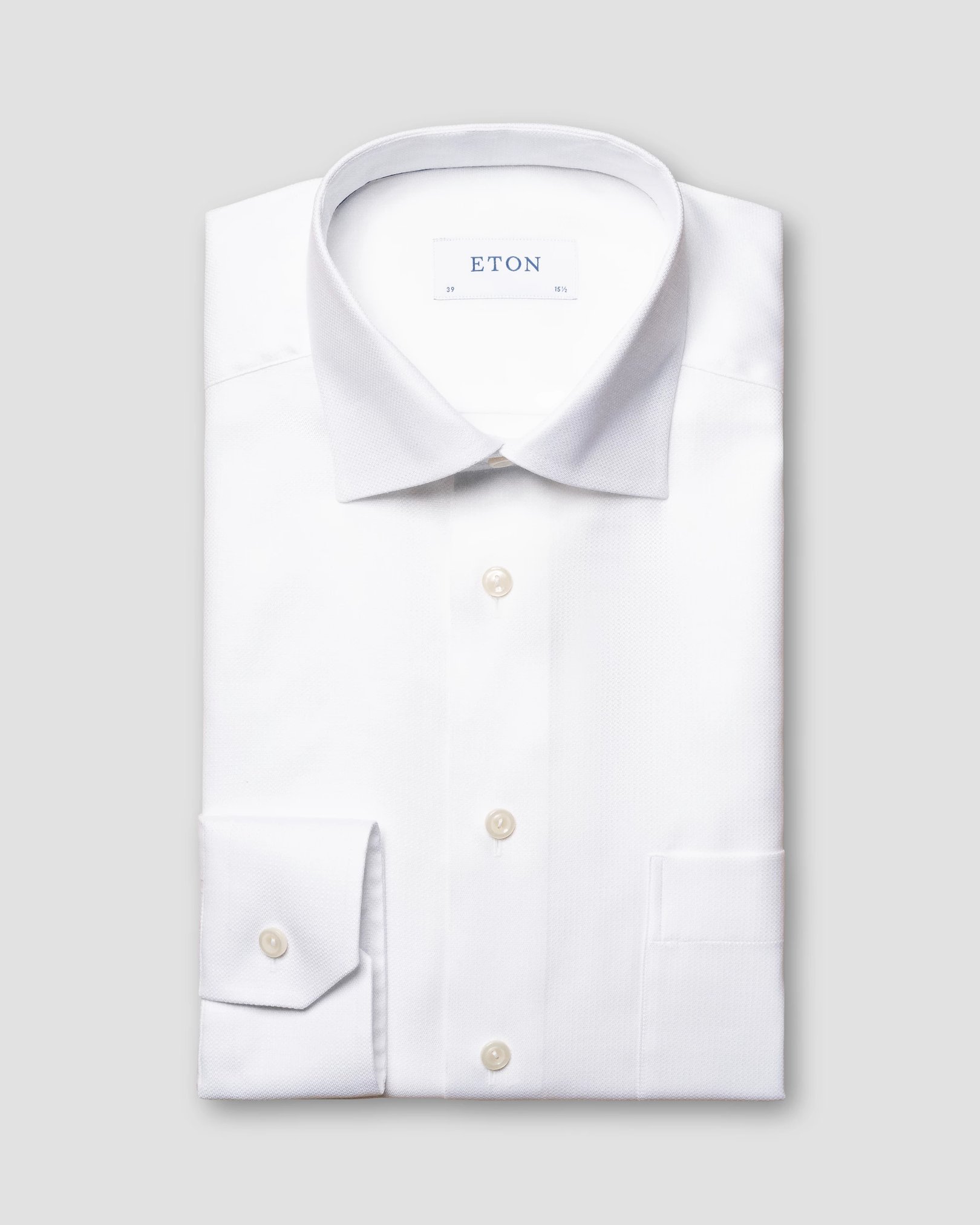 Eton - solid white cotton lyocel