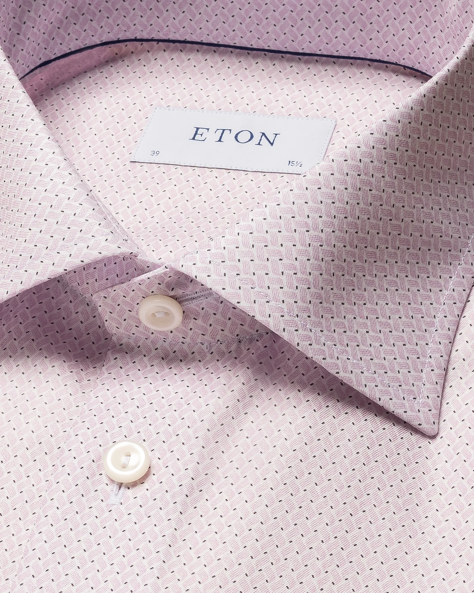 Eton - pink twill cut away collar single cuff slim fit