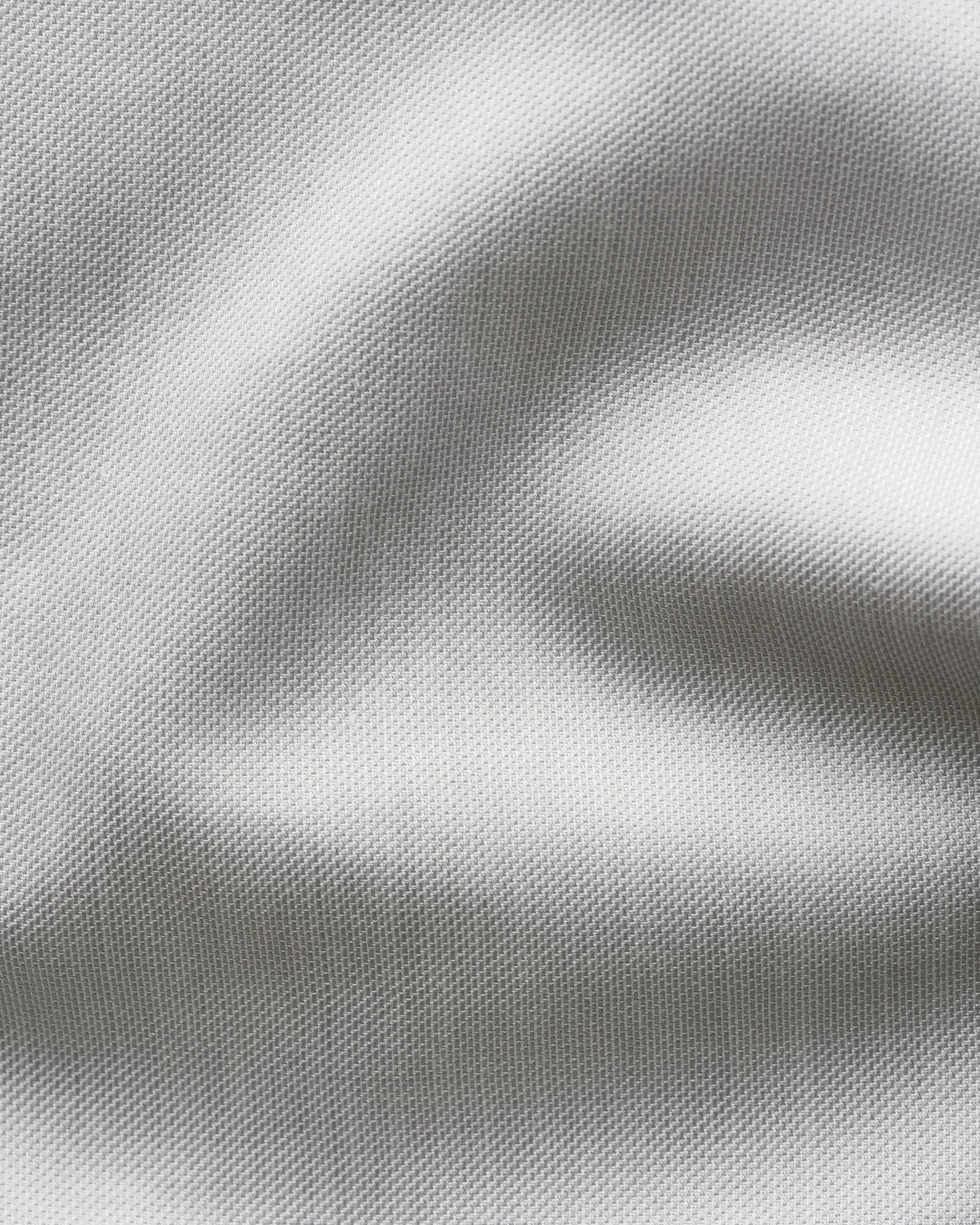 Eton - light grey end on end signature twill shirt