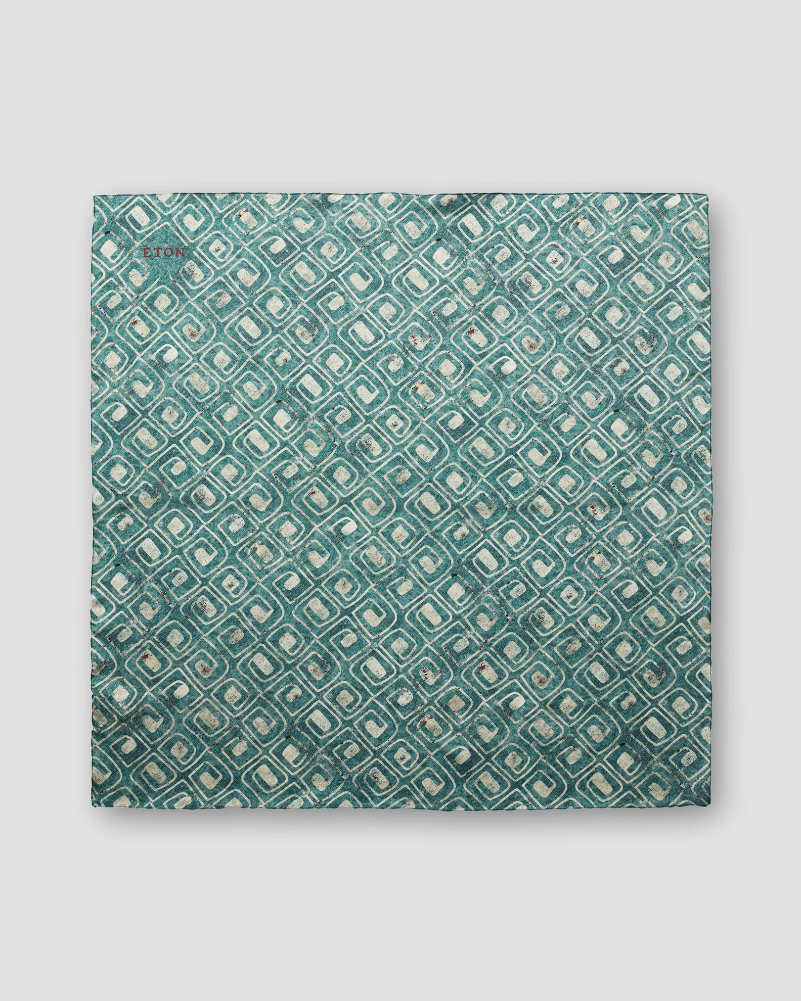 Eton - green block print bandana