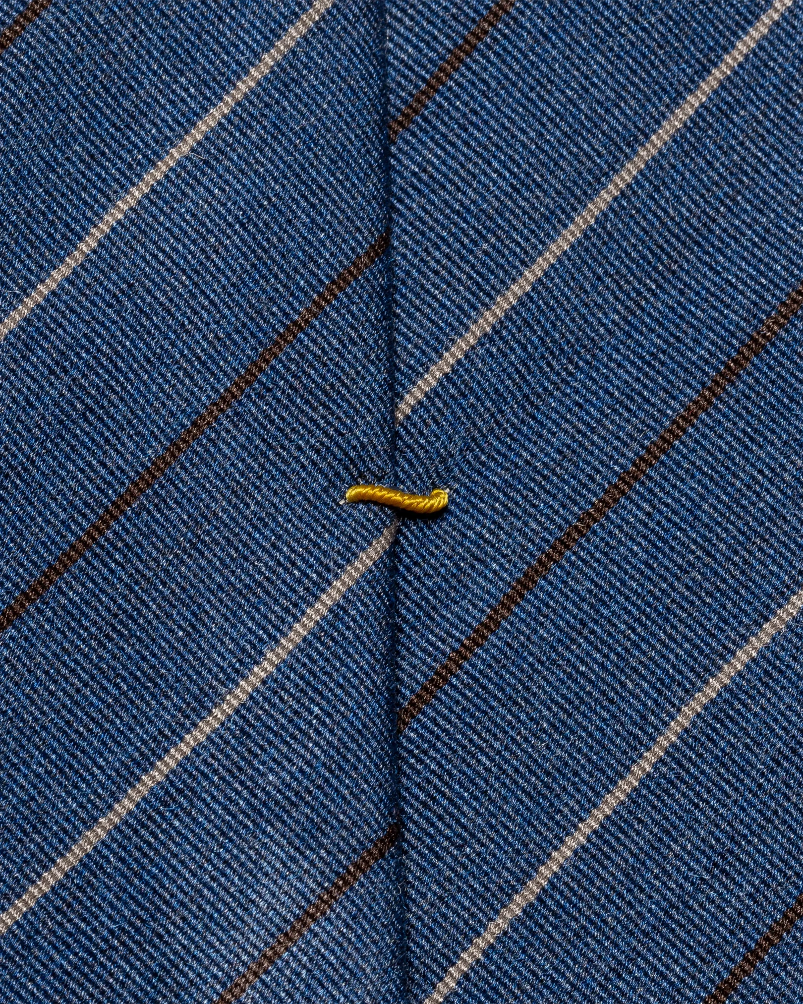 Eton - dark blue cotton silk blend tie
