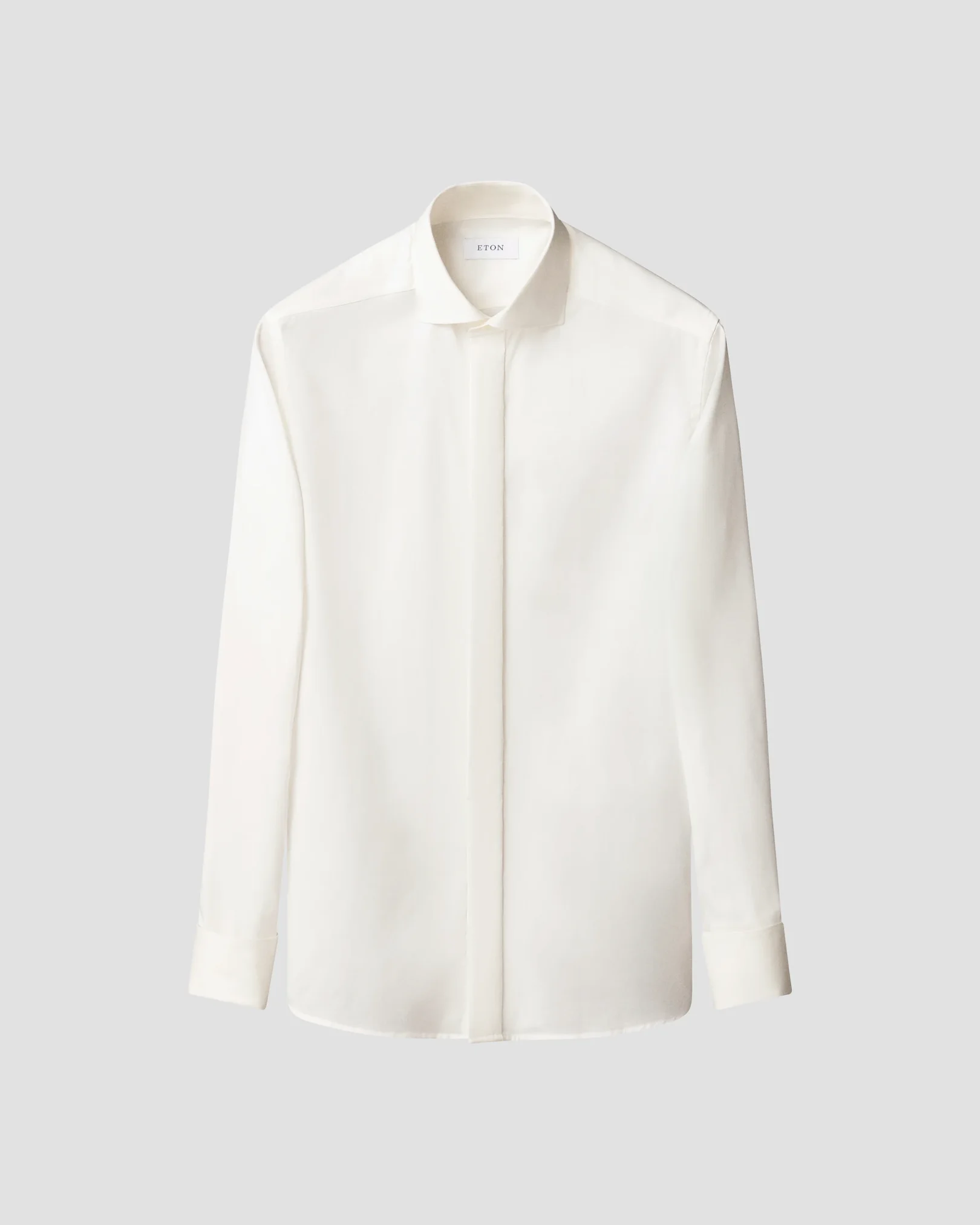Eton - white wide spread collar rounded french