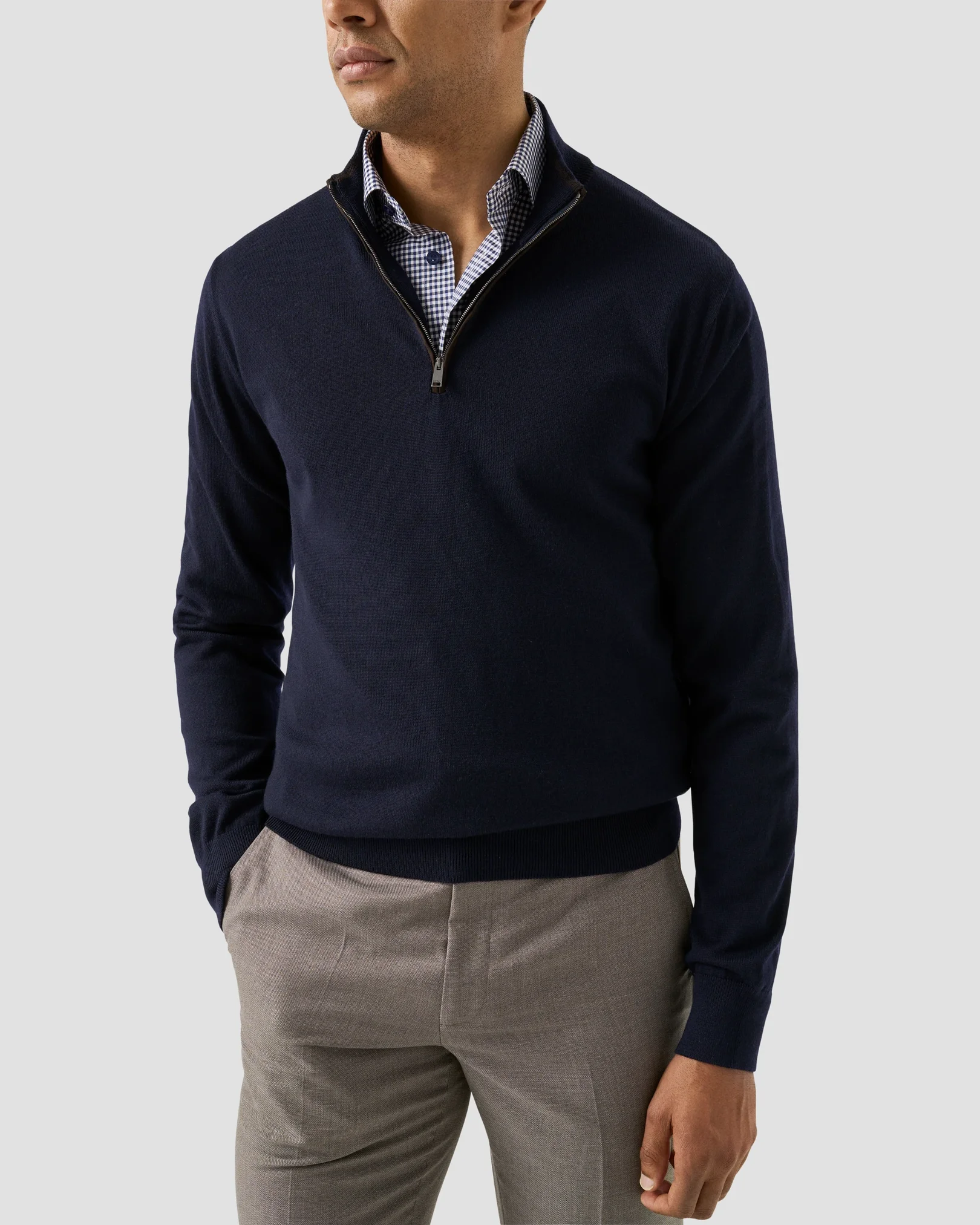 Eton - cotton tencel lyocell shirt cut away