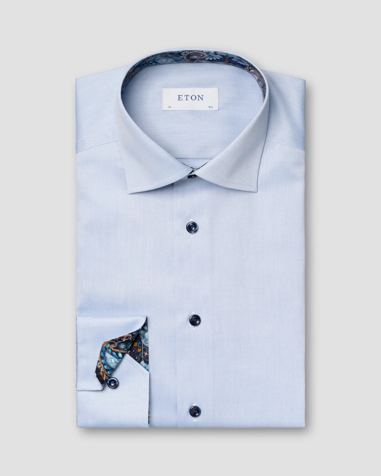 Eton - Floral Effect Signature Twill Shirt