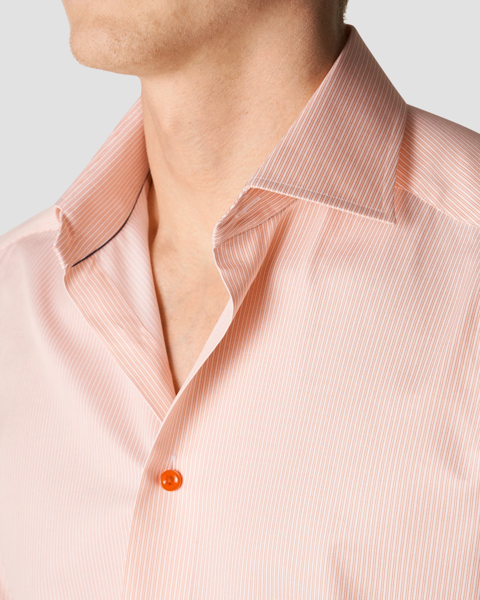 Eton - orange signature twill cut away single slim