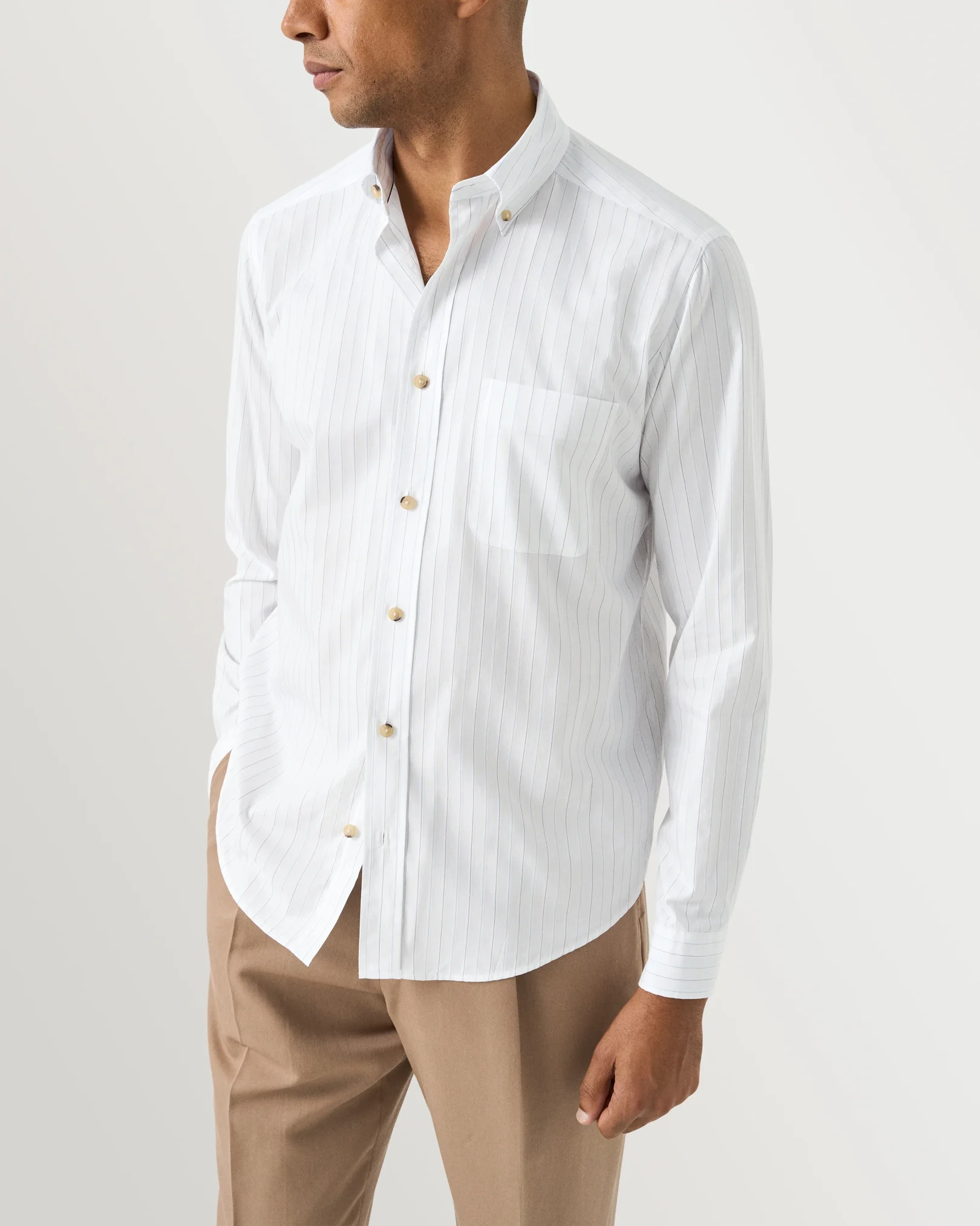 Eton - pin striped signature oxford shirt