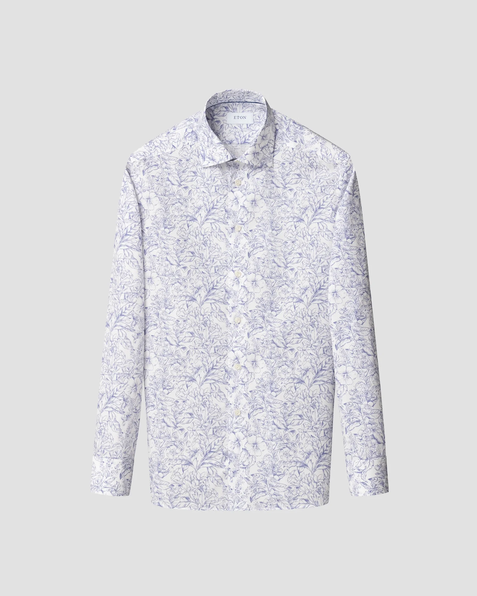 Eton - floral print poplin shirt