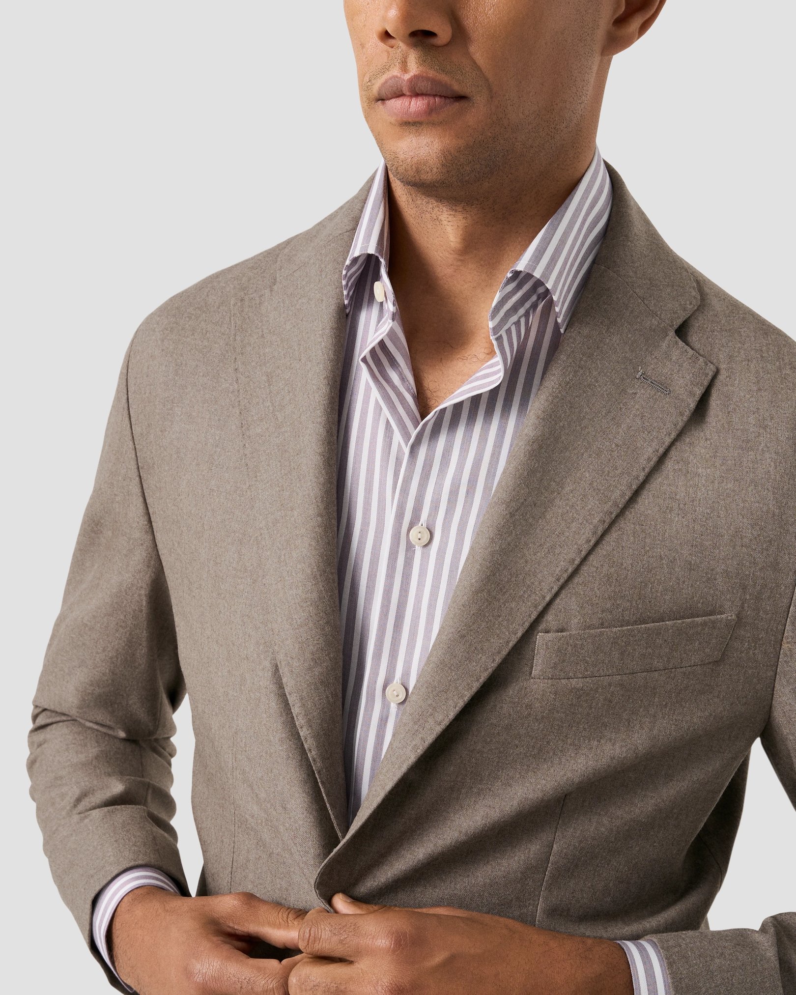 Eton - Striped Twill Shirt