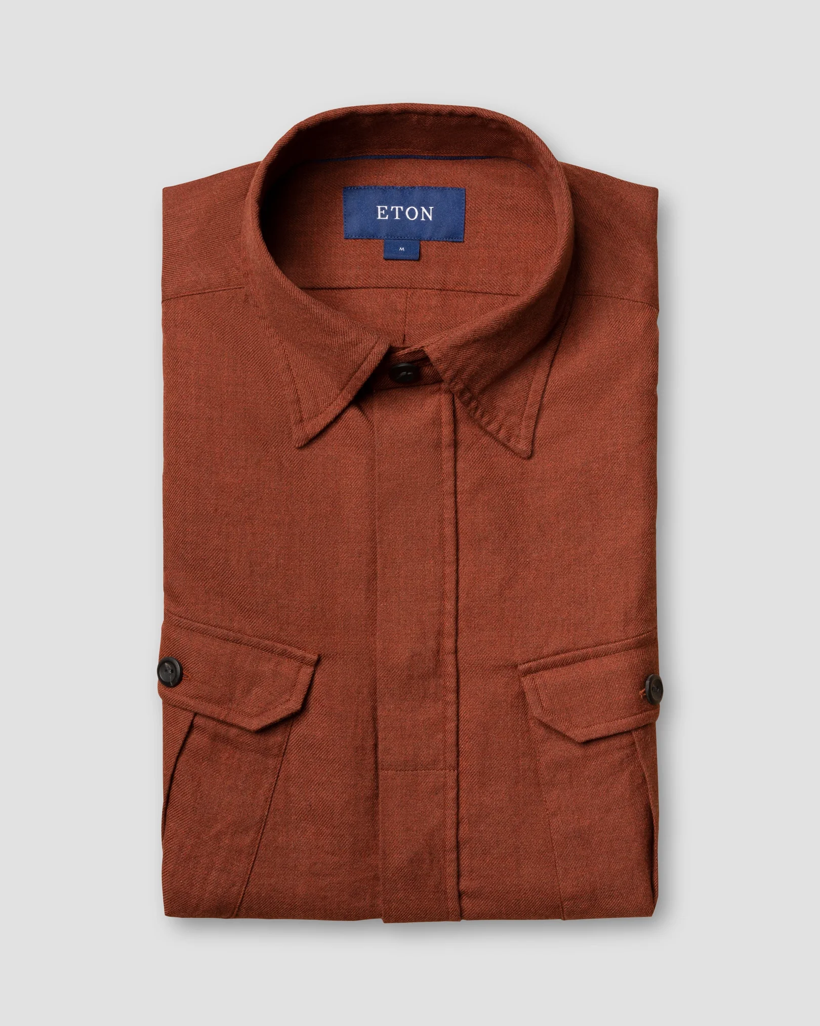 Eton - rust four pocket overshirt
