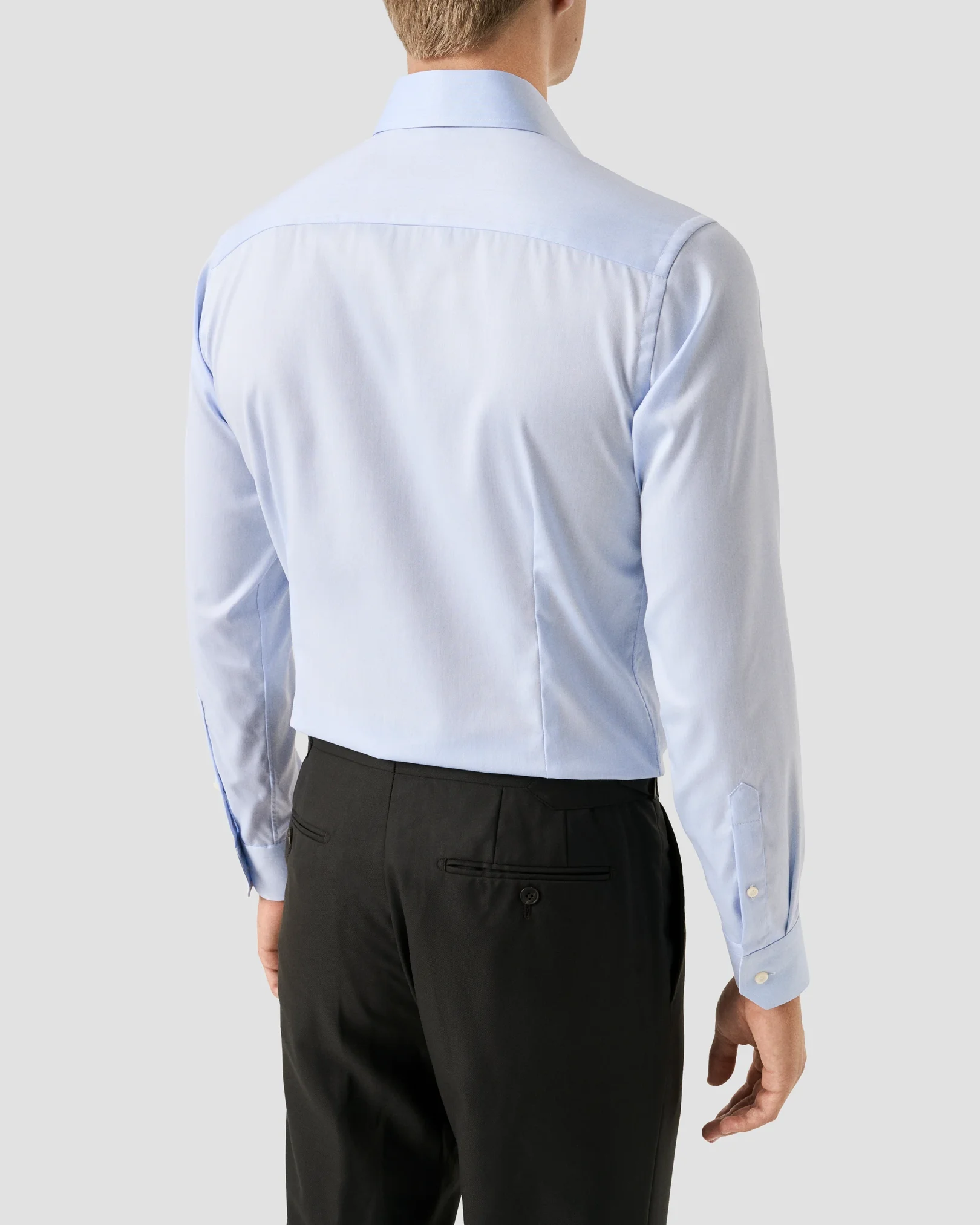Eton - light blue shirt signature twill and extreme cut away
