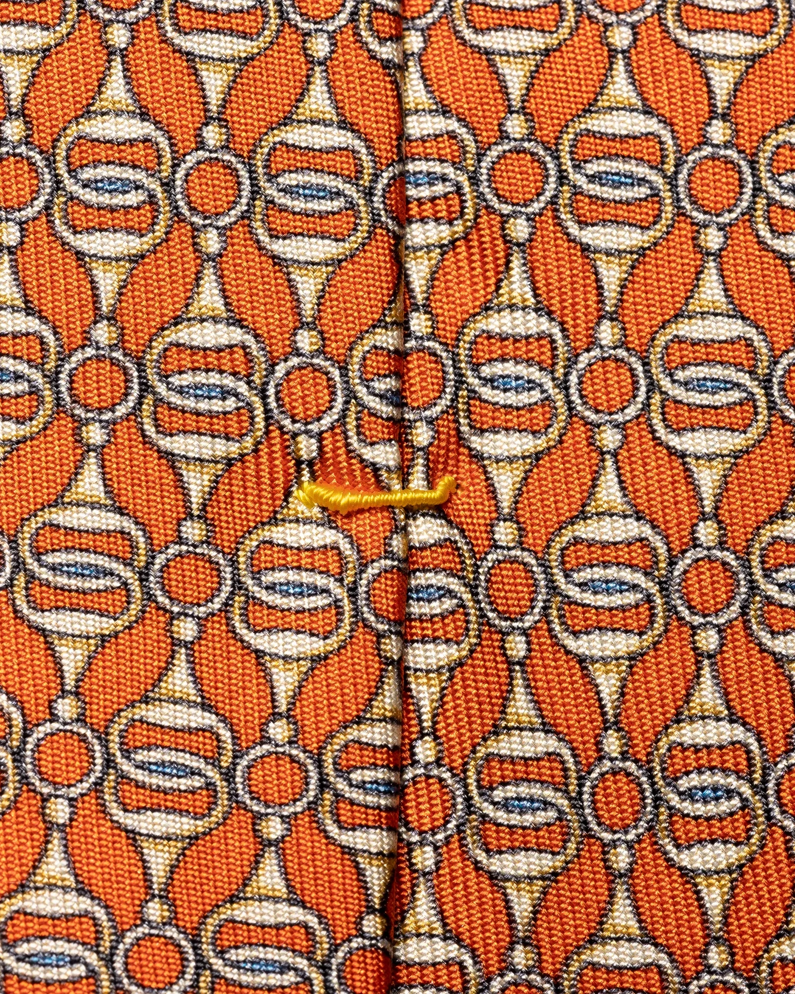 Eton - orange chain tie