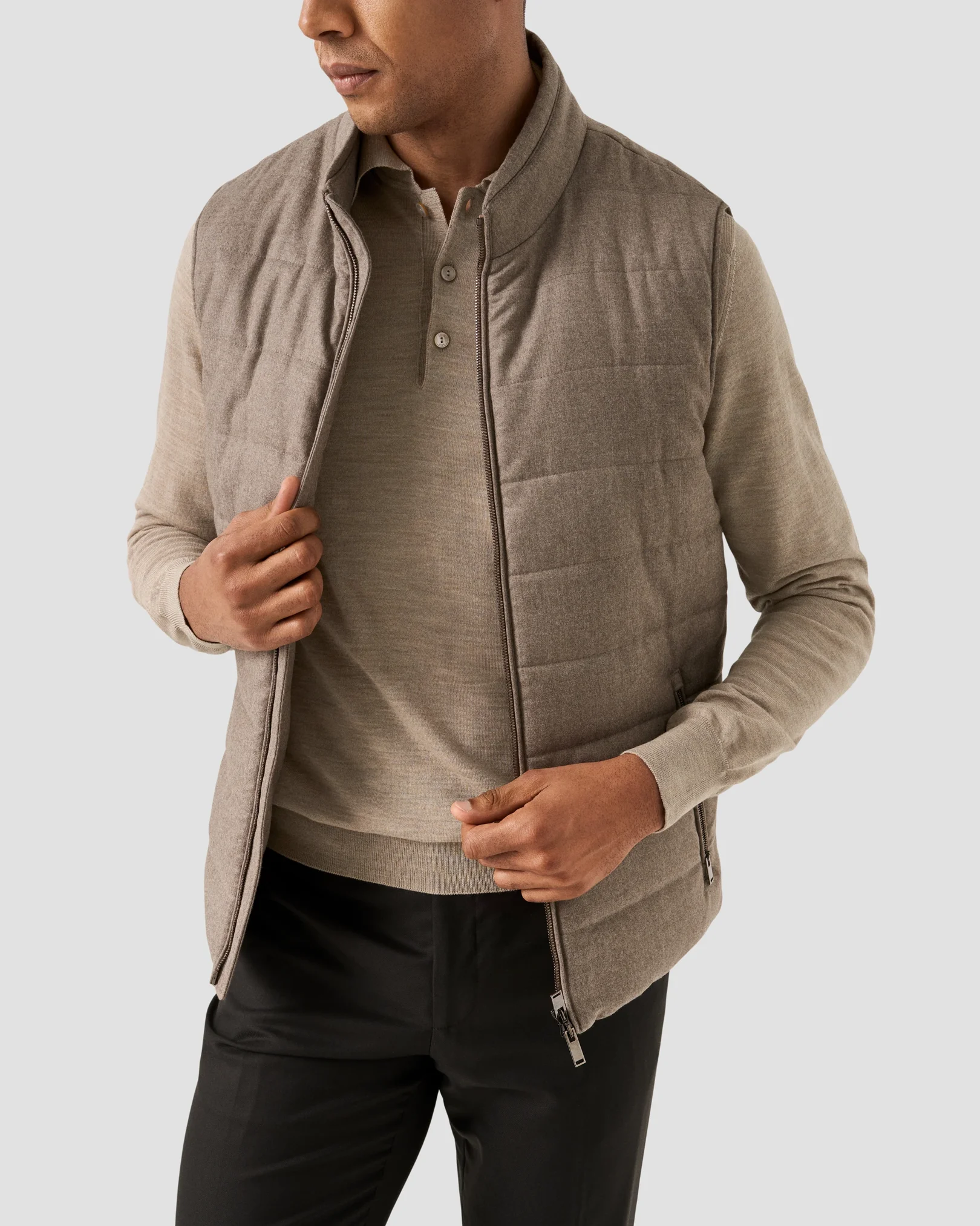 Eton - fine knit merino polo 256