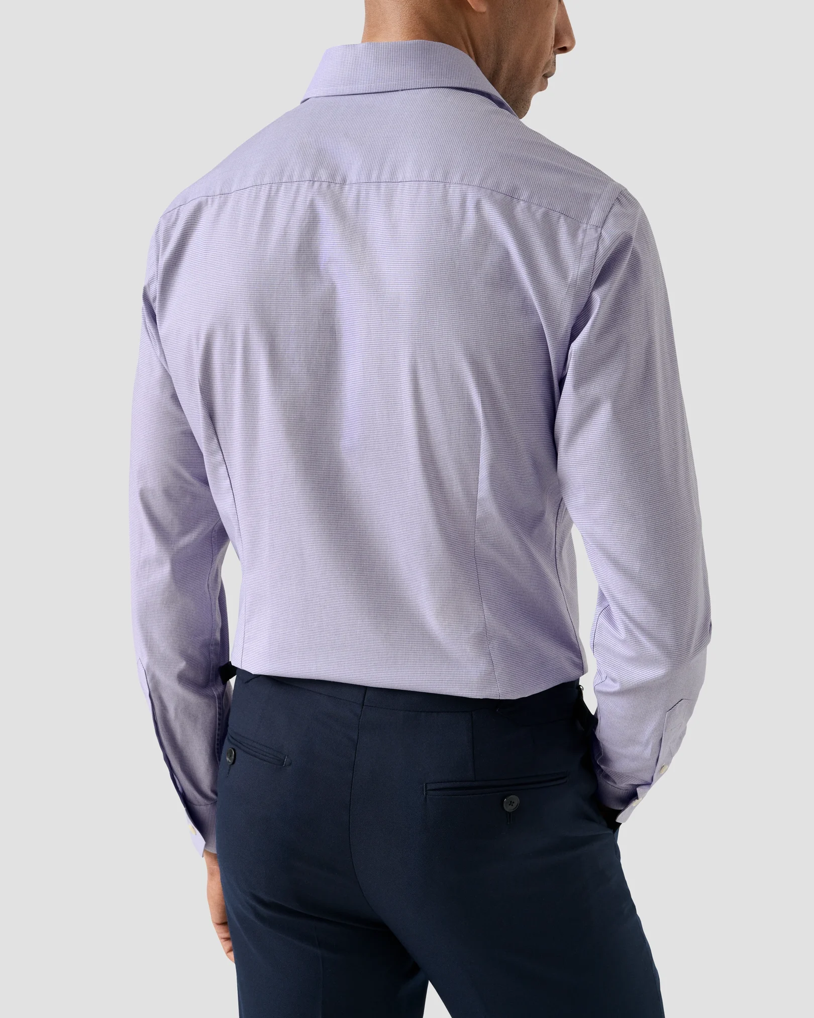 Eton - 256 micro check twill shirt