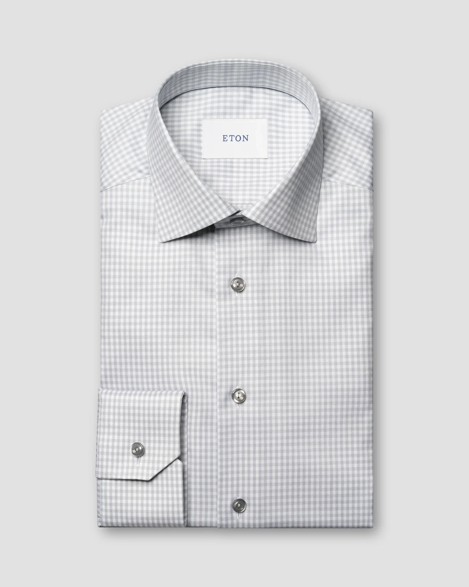 Eton - check cotton tencel lyocell shirt
