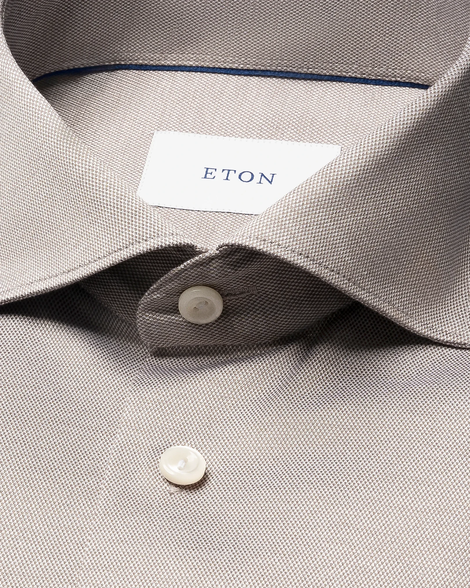 Eton - beige filo di scozia knit shirt
