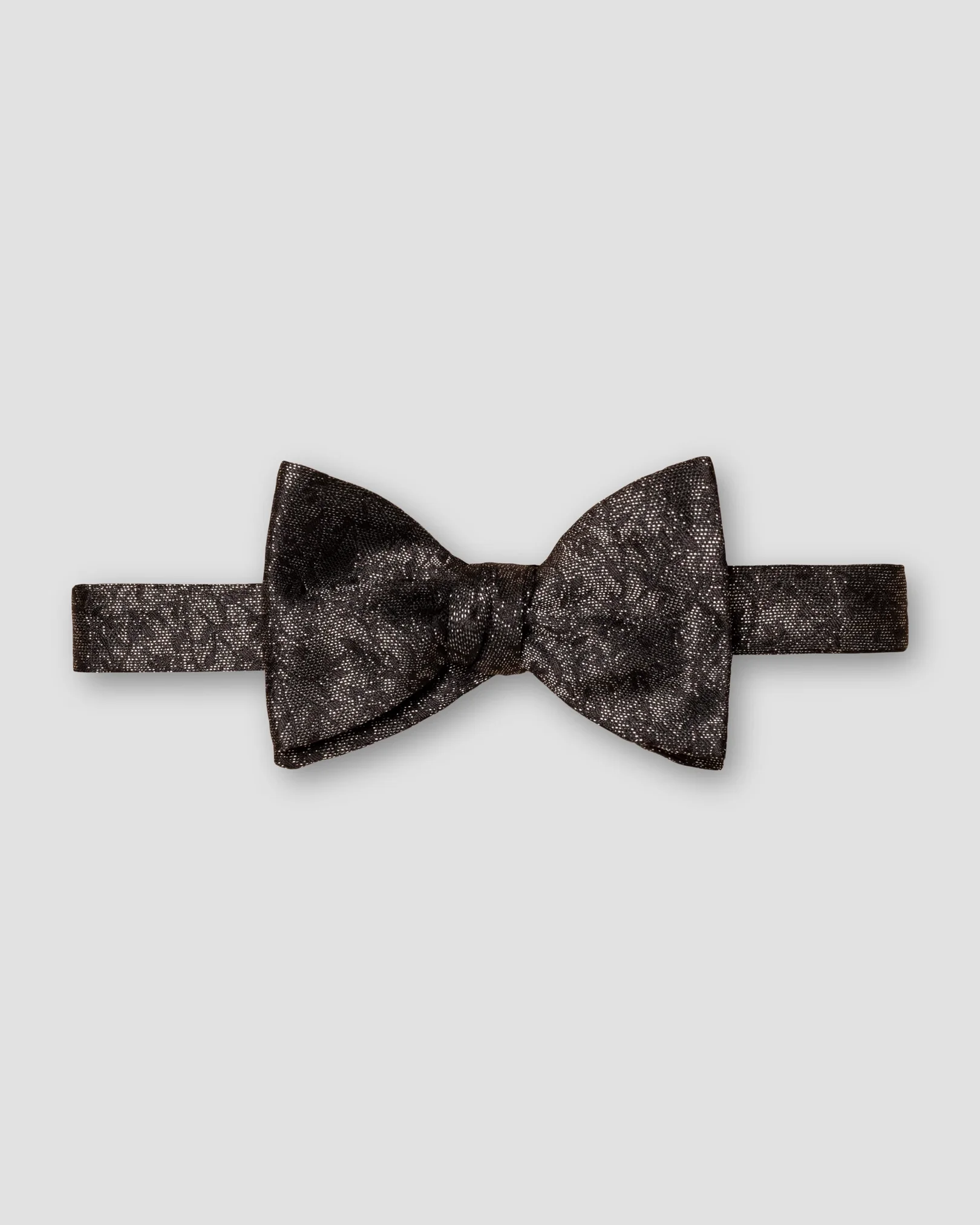 Eton - black floral silk bow tie ready tied