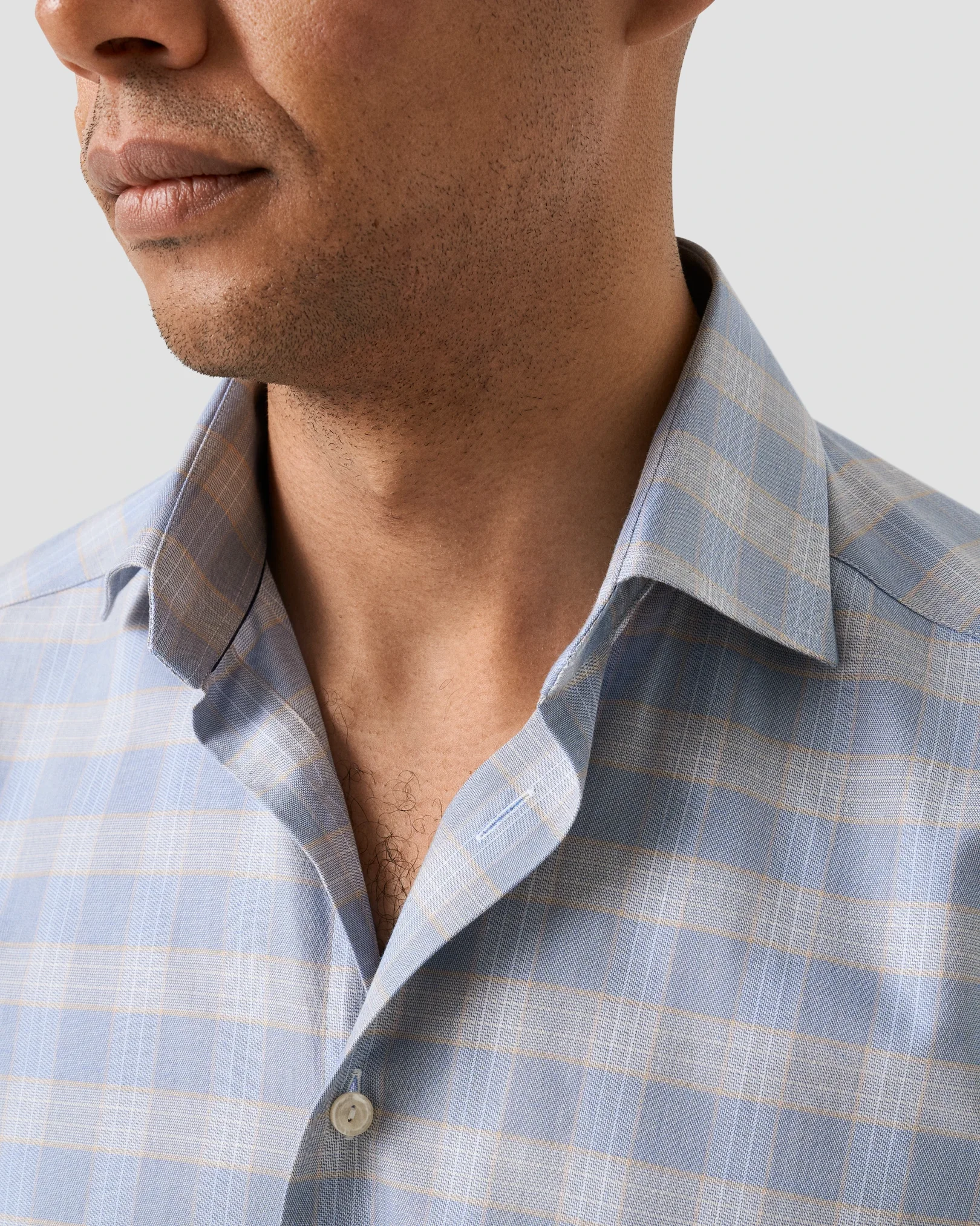 Eton - check twill shirt