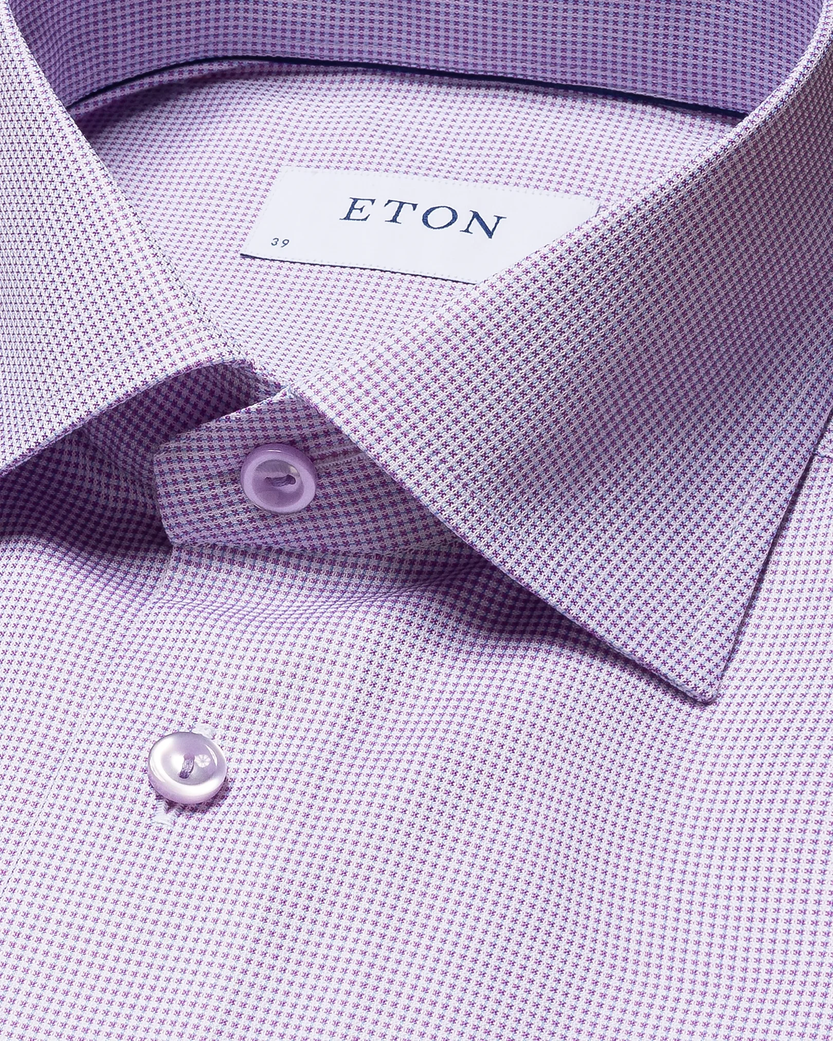 Eton - mid purple signature twill cutaway
