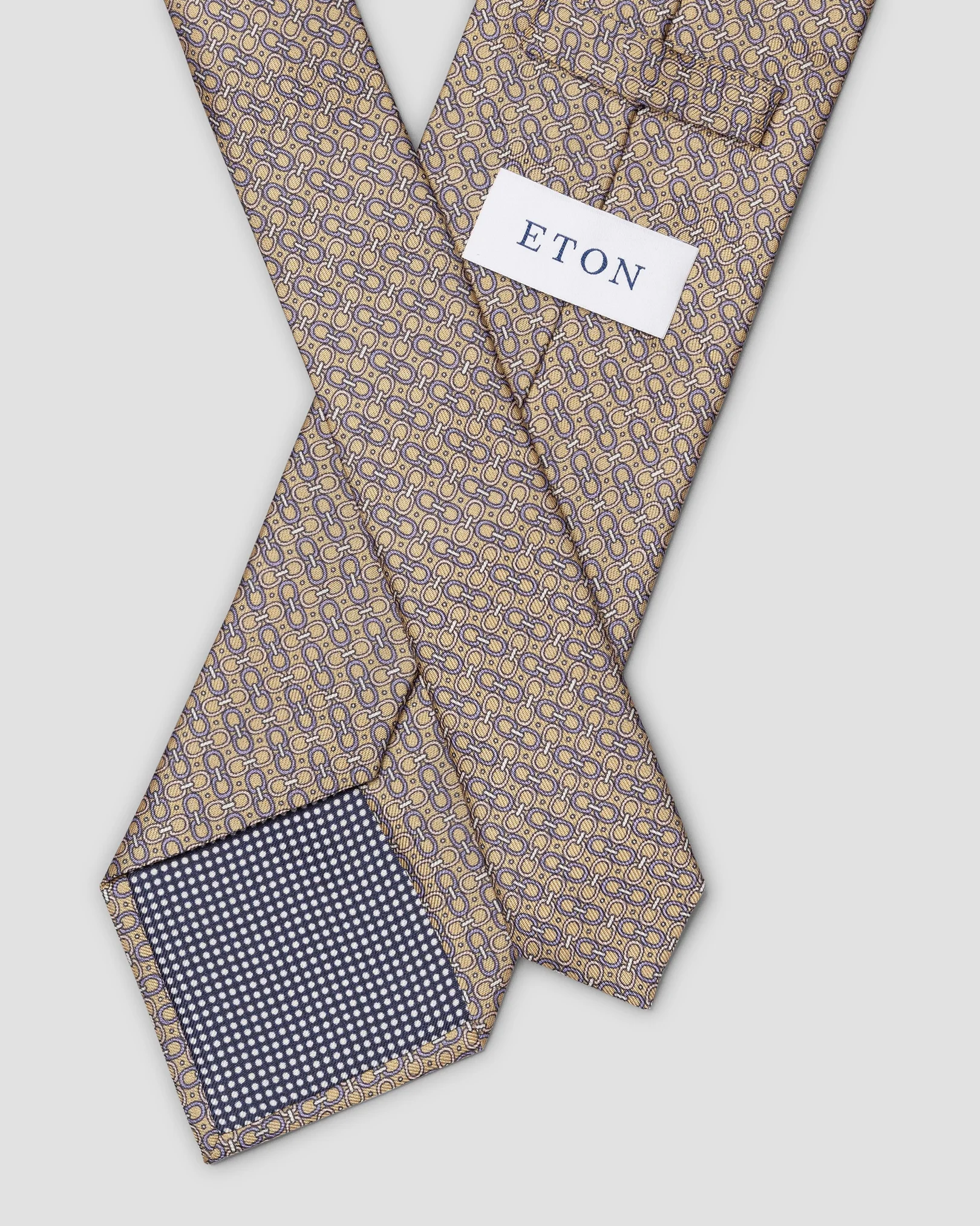 Eton - Geometric Print Silk Tie