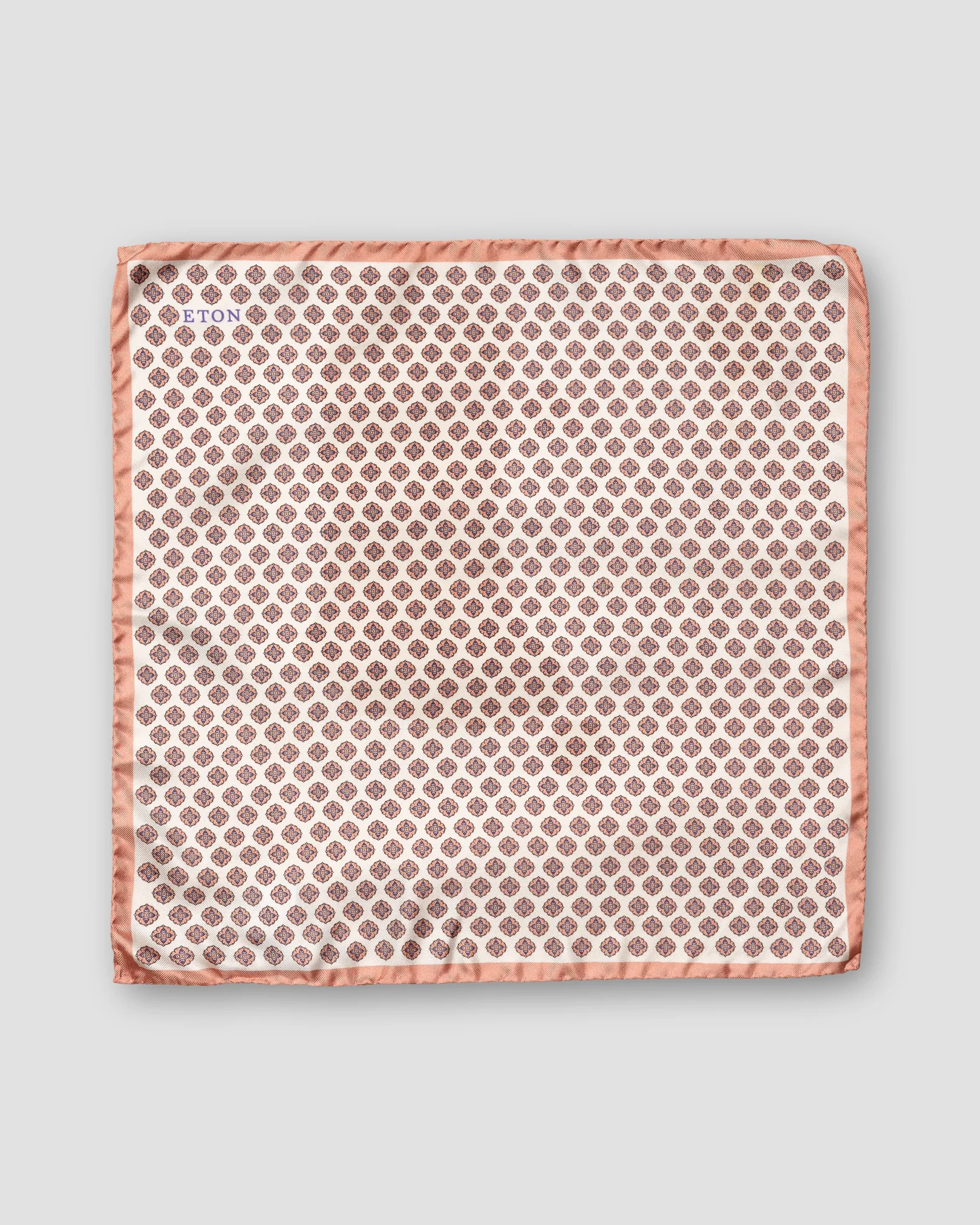 Eton - red geometric pocket square