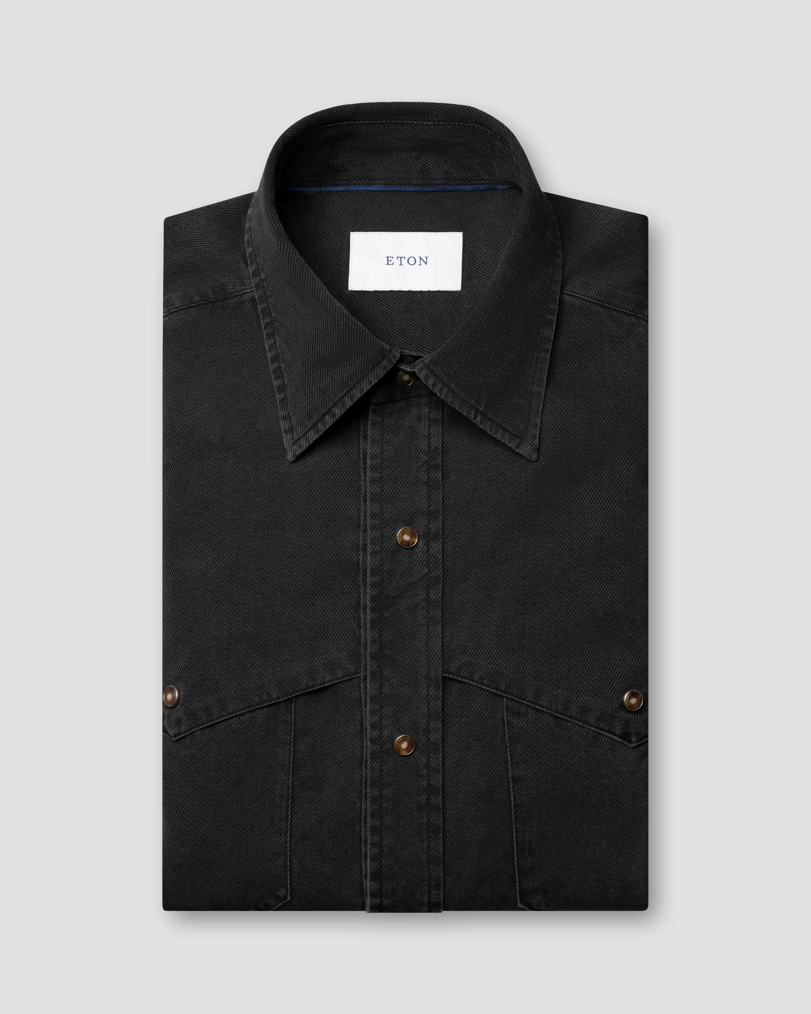 Eton - black indigo western shirt