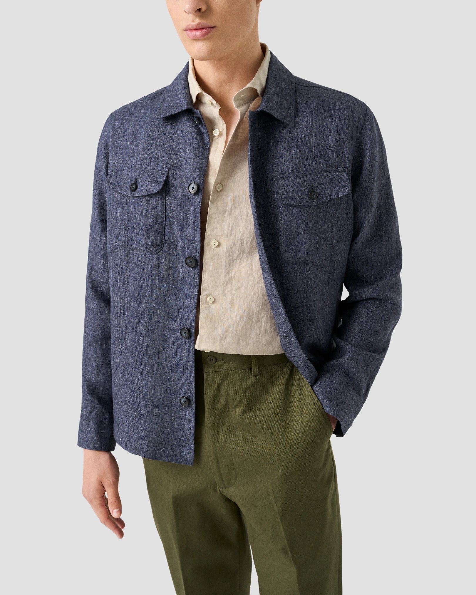 Eton - Short Sleeve Linen Shirt