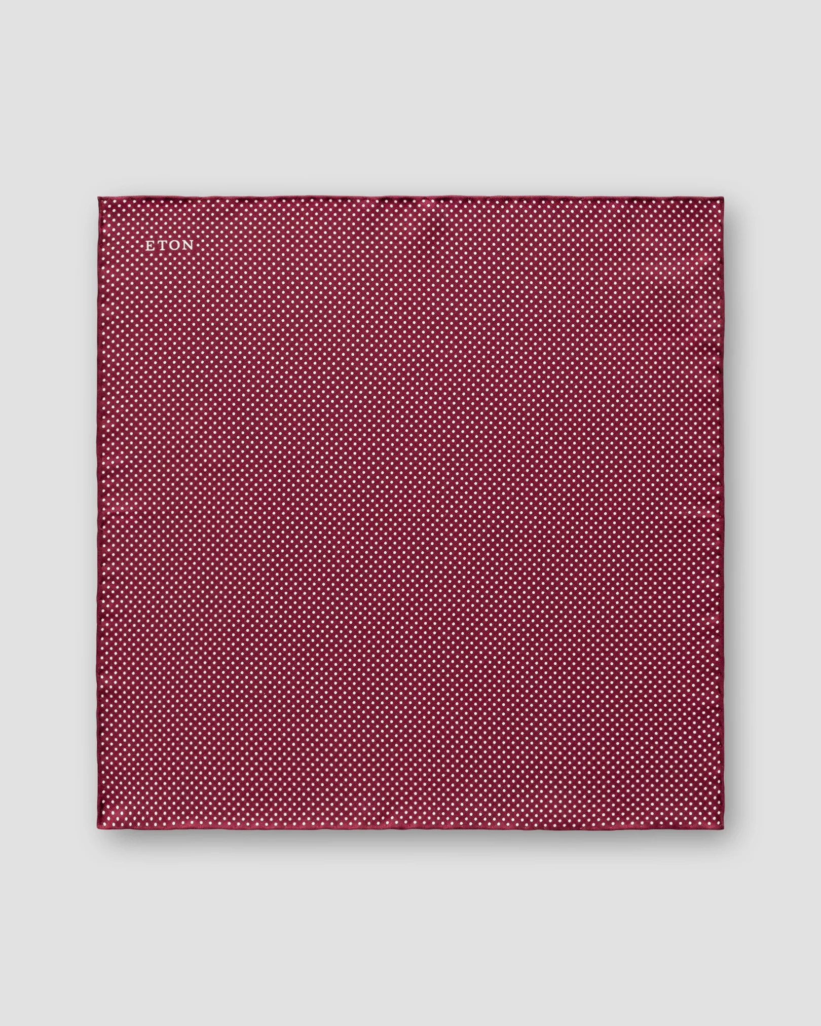 Eton - red polka dots silk pocket square