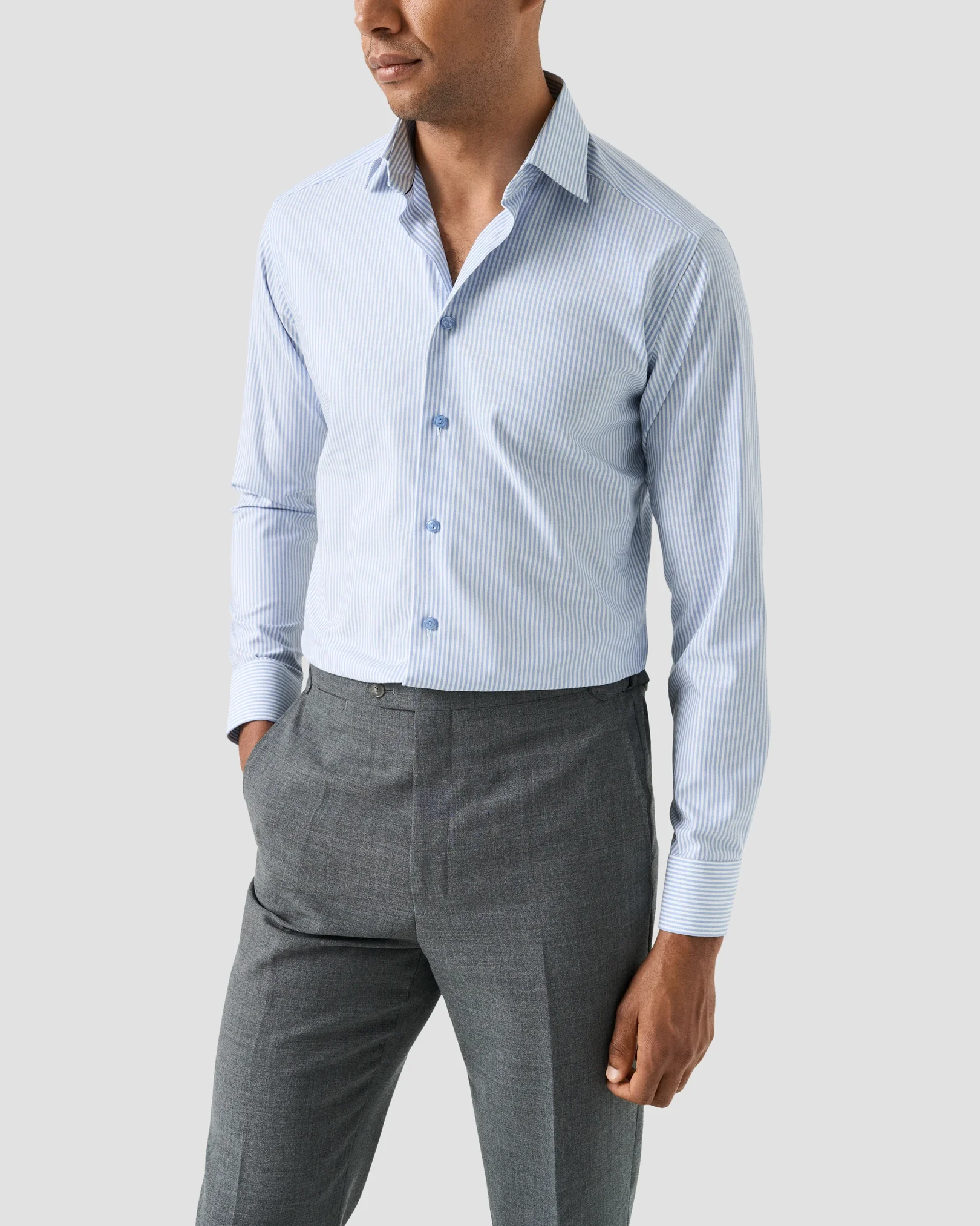 Eton - Striped Cotton TENCEL™ Lyocell Shirt