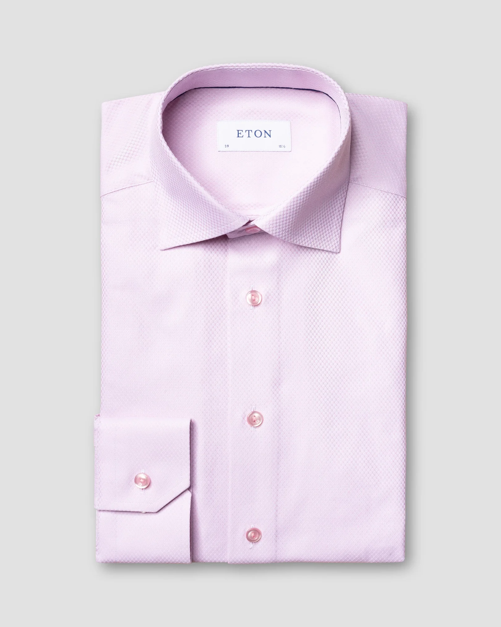 Eton - pink dobby shirt cut away single contemporary