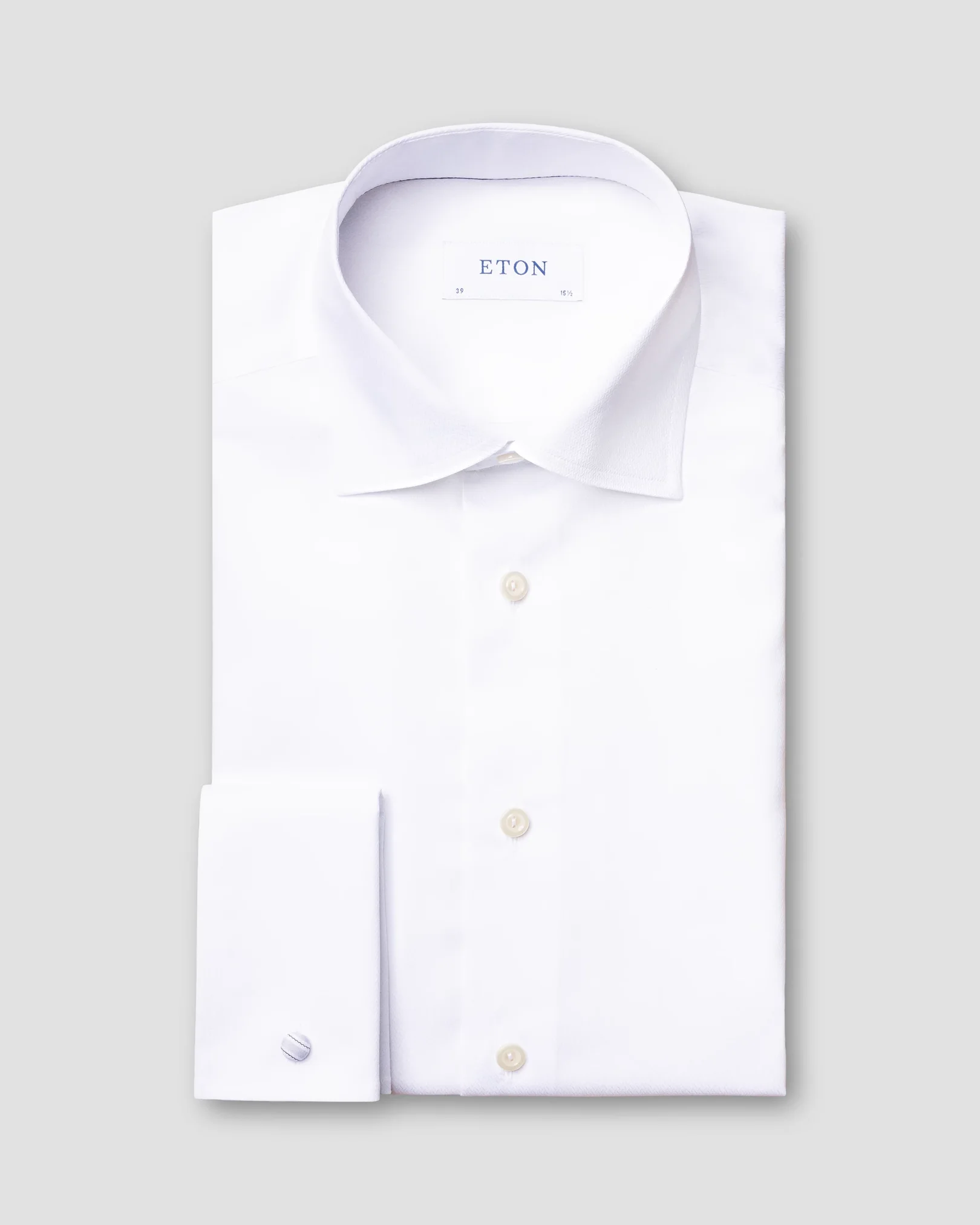 Eton - white micro braid shirt