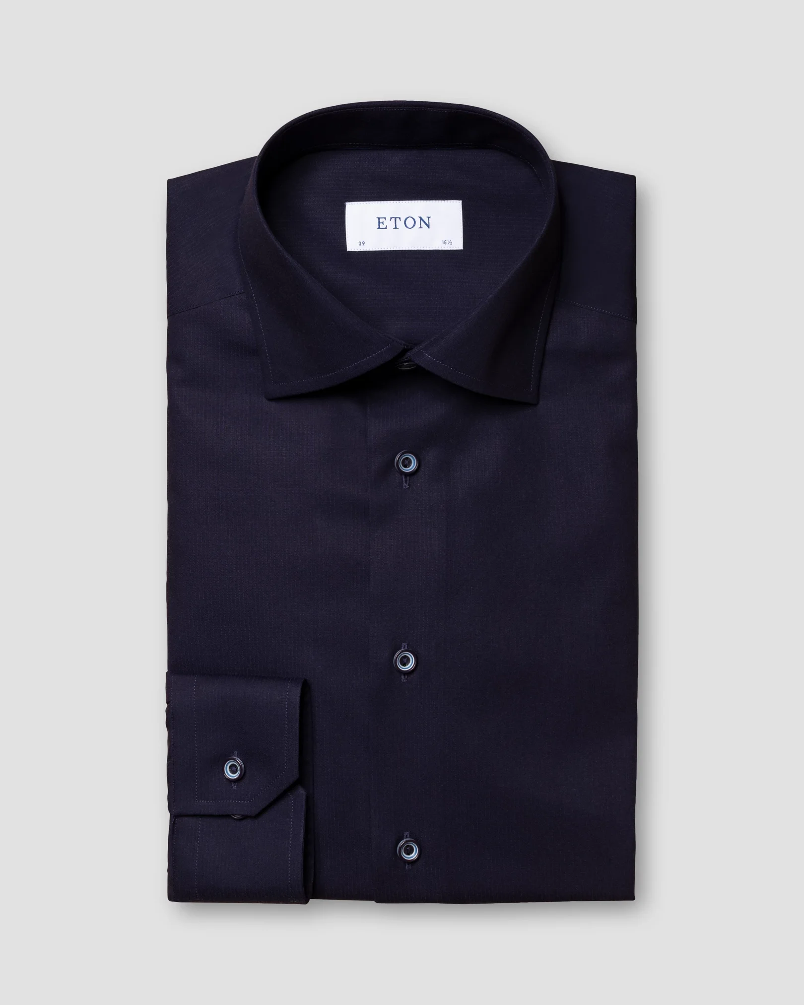 Eton - dark blue twill shirt