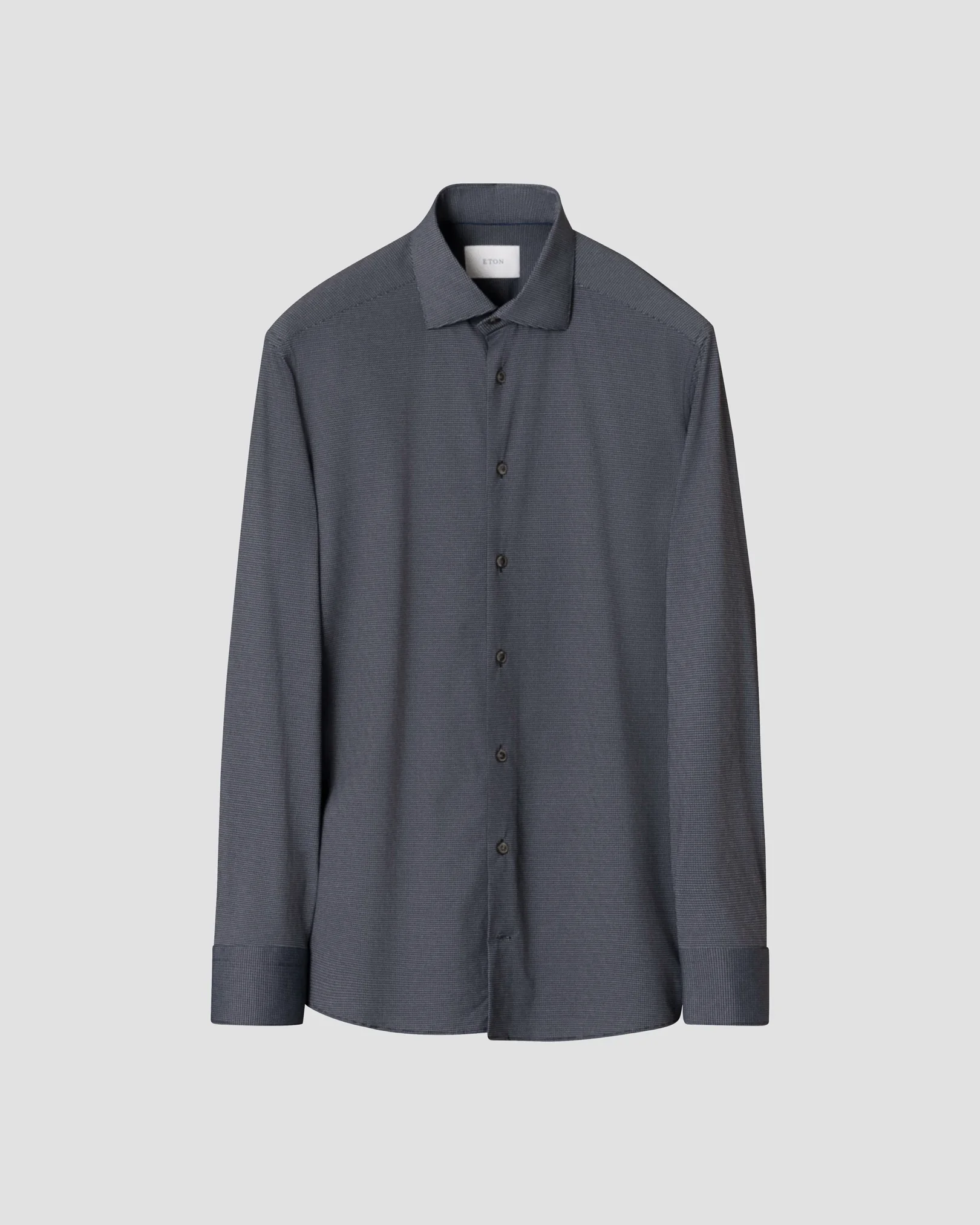 Eton - solid four way stretch shirt cut away single slim