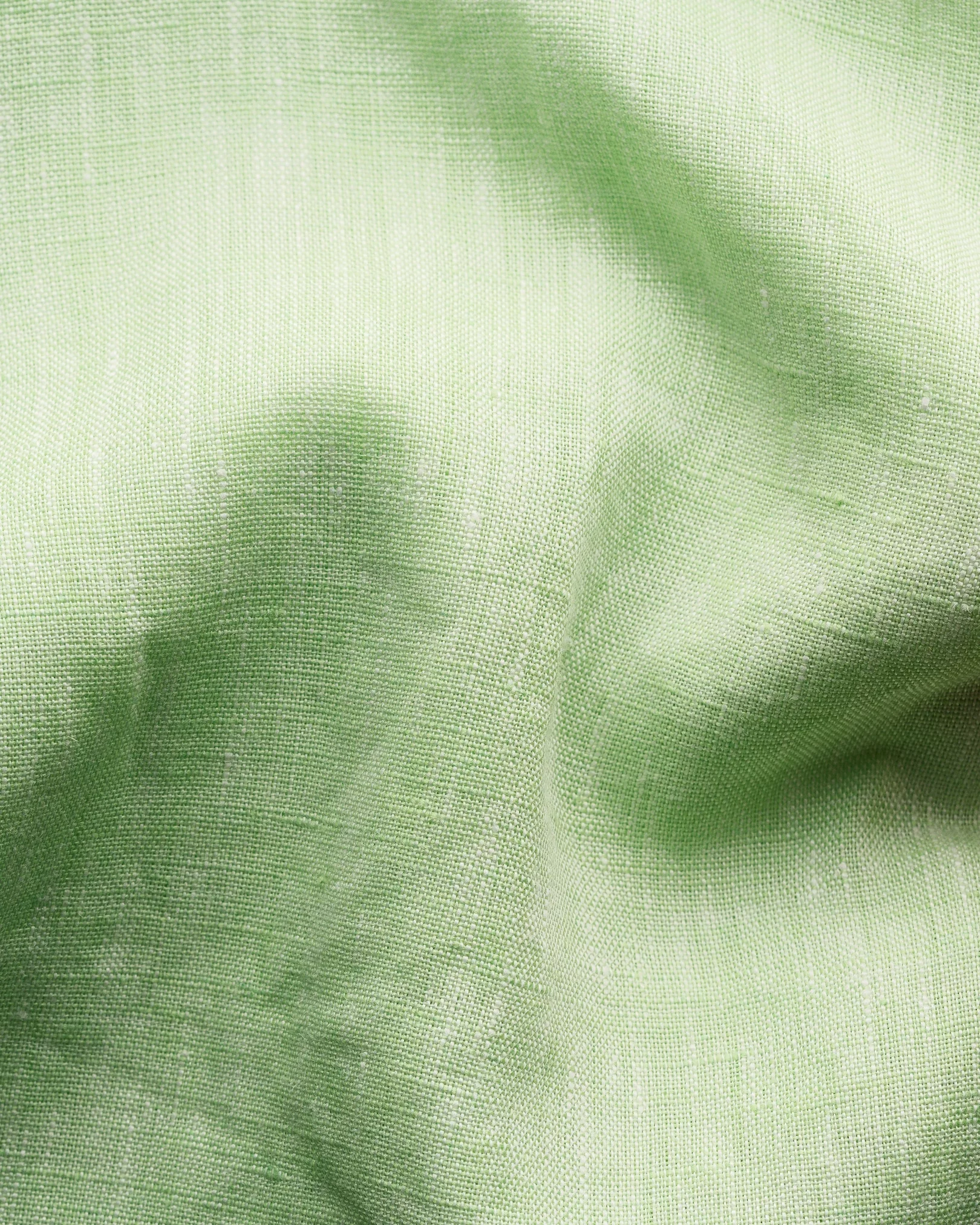 Eton - solid light green linen shirt