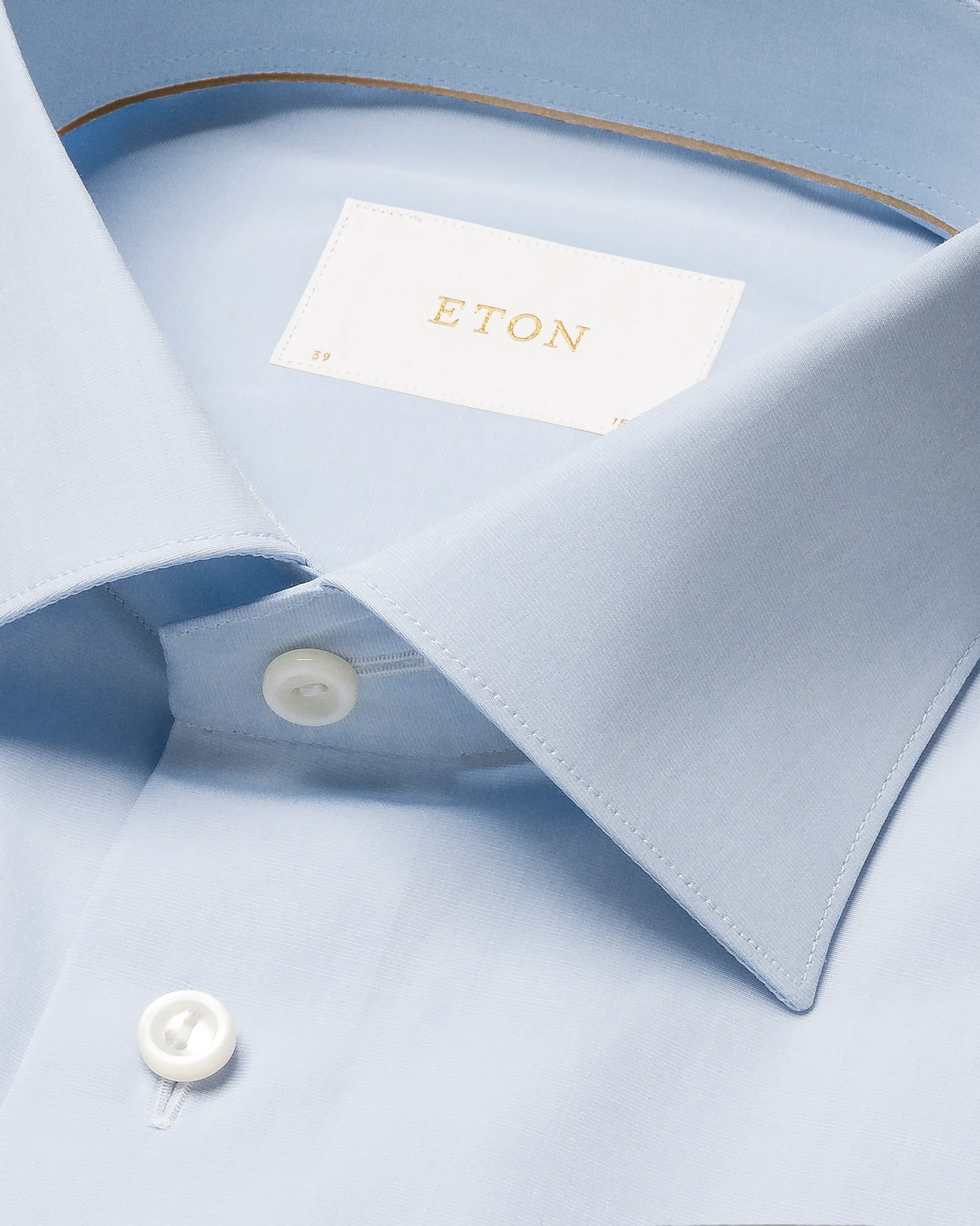 Eton - light blue fine poplin