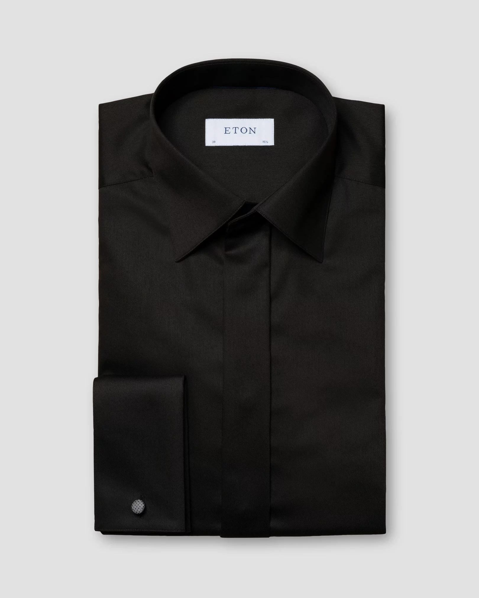 Black Tuxedo Shirt  - Evening Cut Away