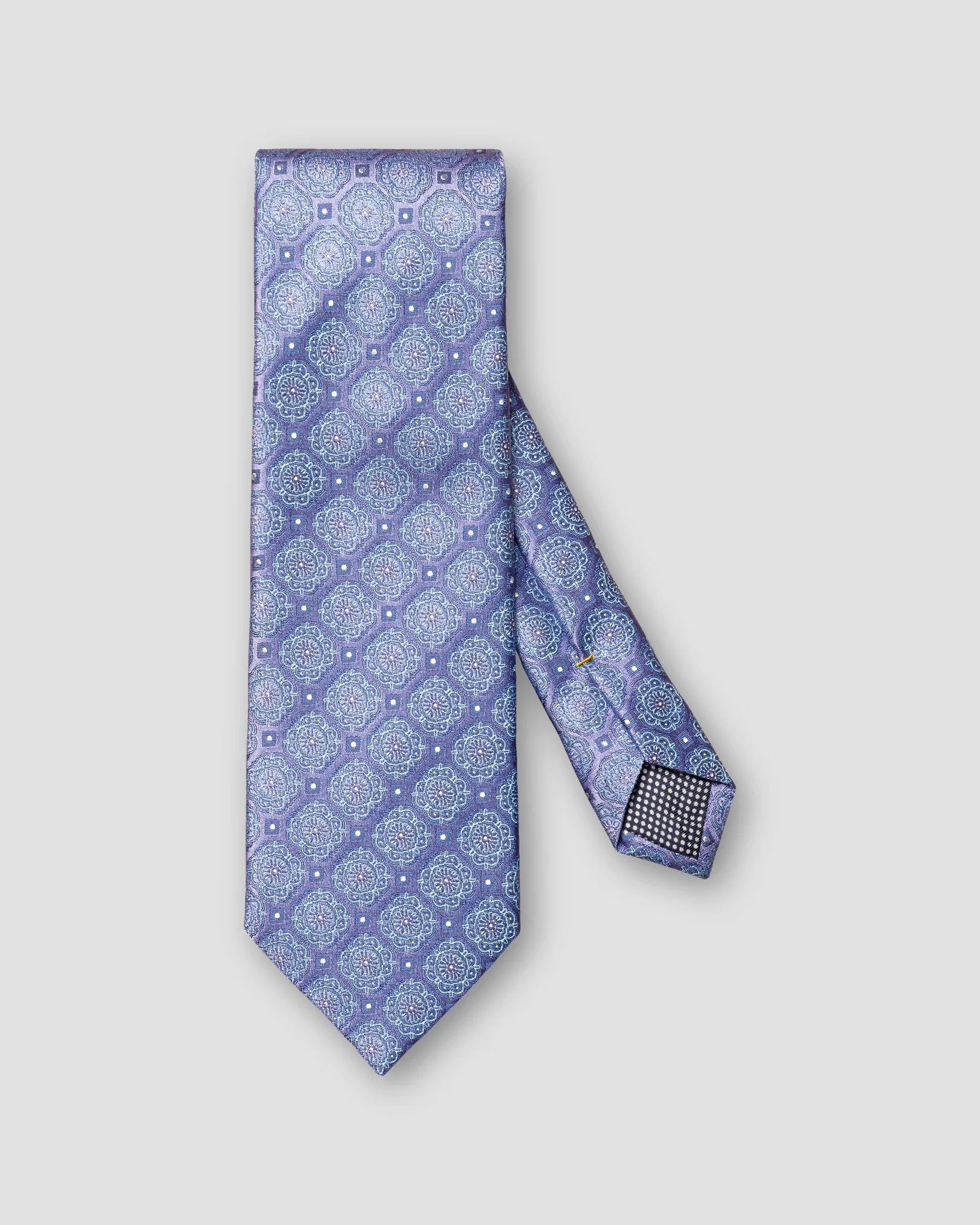 Eton - mid purple geometric silk print