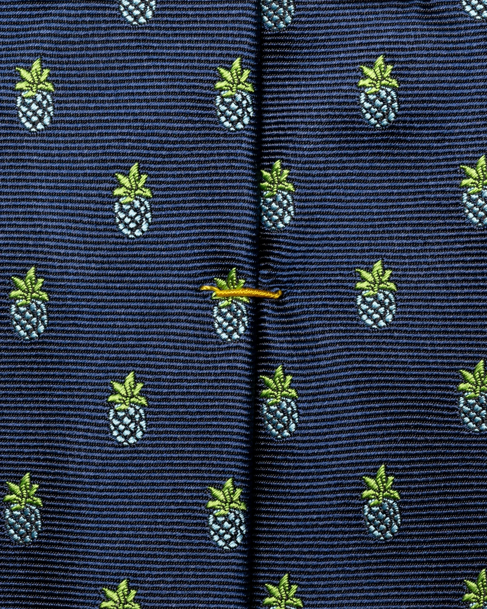 Eton - navy blue pineapple woven silk tie
